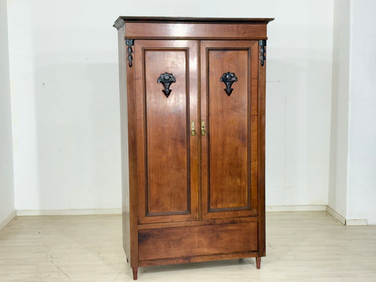 Gründerzeit Kleiderschrank Wäscheschrank Holz Schrank um 1900