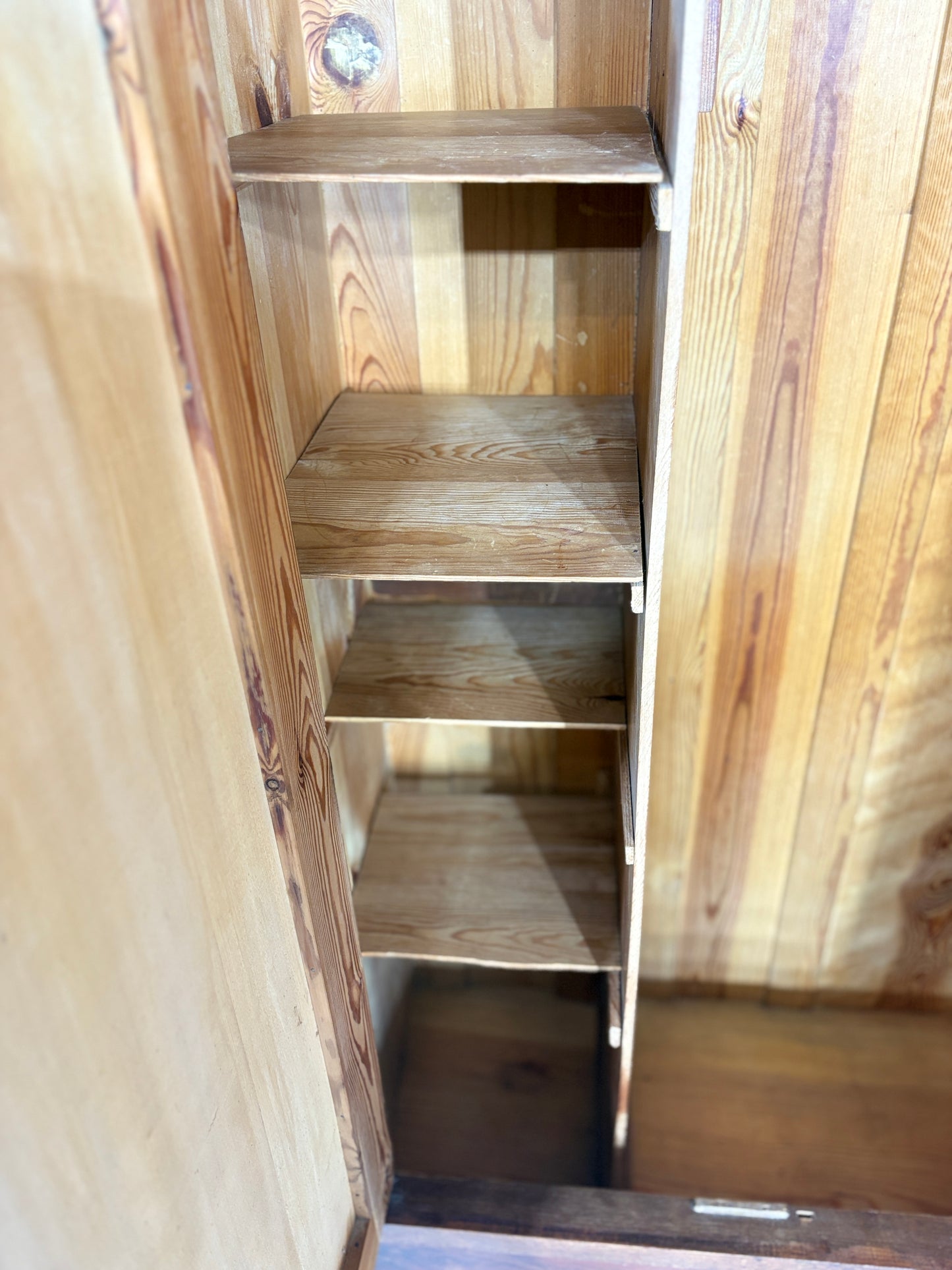 Gründerzeit Kleiderschrank Wäscheschrank Holz Schrank um 1900