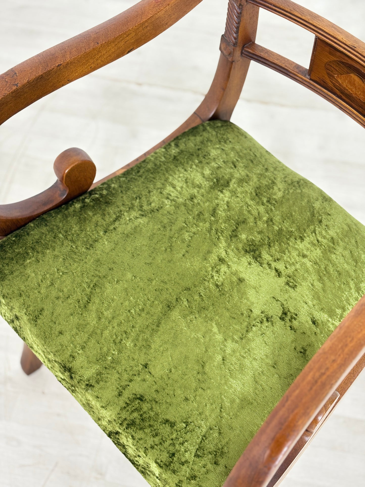 Englisch Schreibtischstuhl Stuhl Armlehnstuhl Vintage Regency