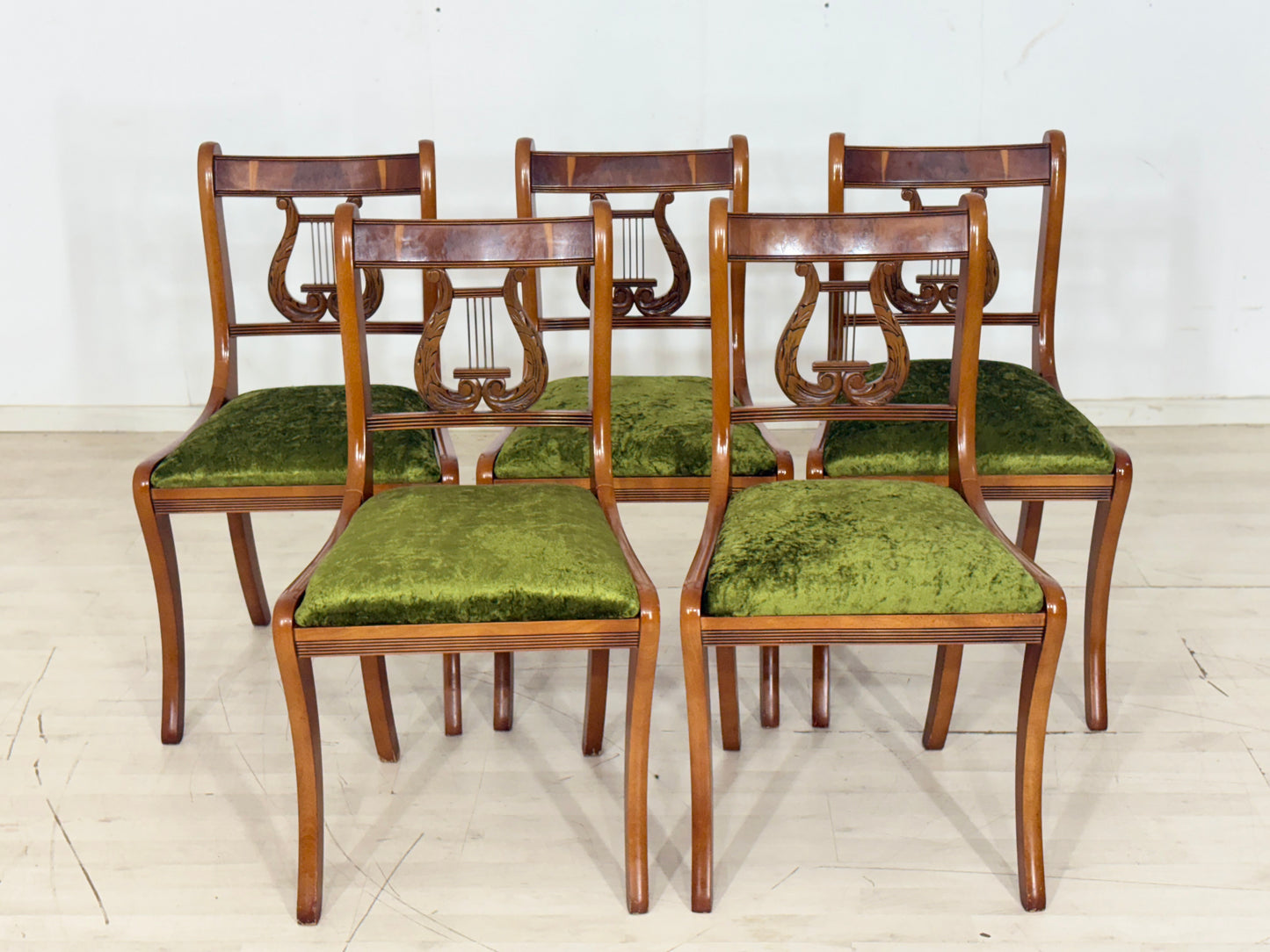 6x Mahagoni Stühle Esszimmerstühle Stuhl Esszimmerstuhl Vintage