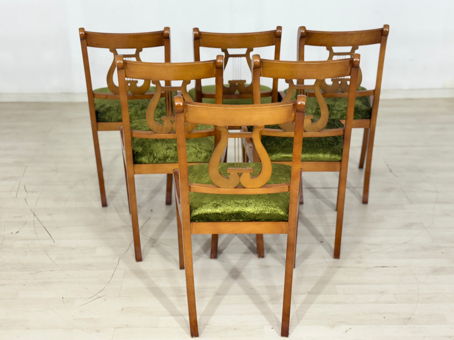 6x Mahagoni Stühle Esszimmerstühle Stuhl Esszimmerstuhl Vintage