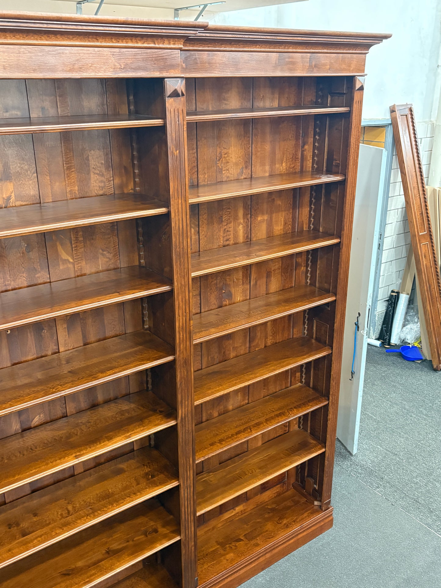 Großes Regal Bücherregal Bücherwand Bibliotheksregal Vintage