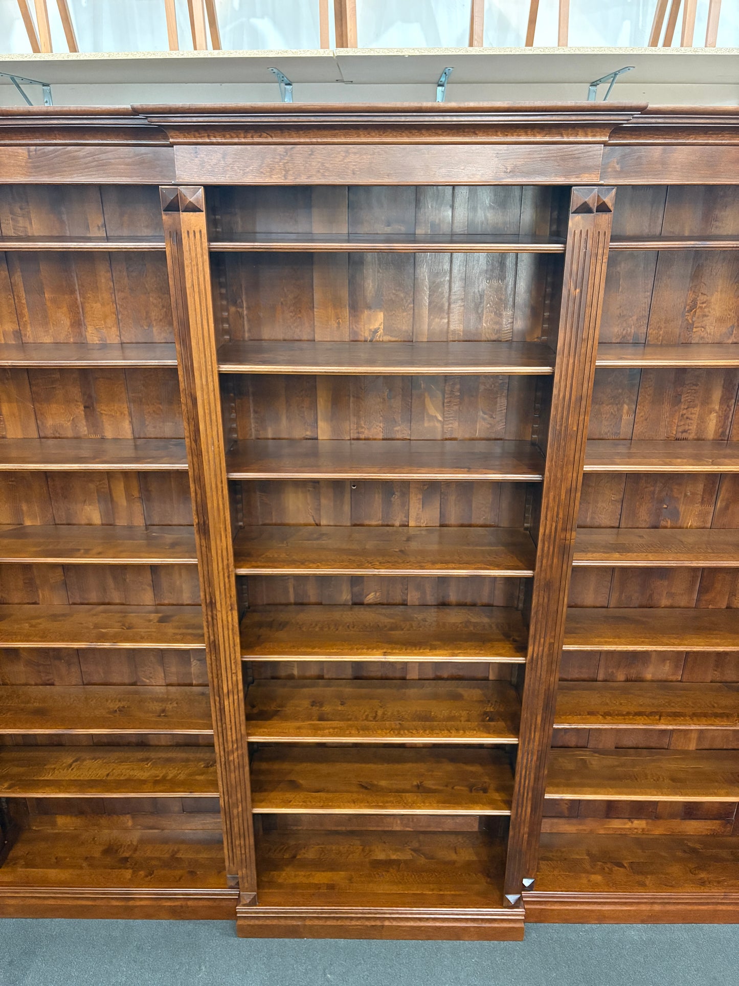 Großes Regal Bücherregal Bücherwand Bibliotheksregal Vintage