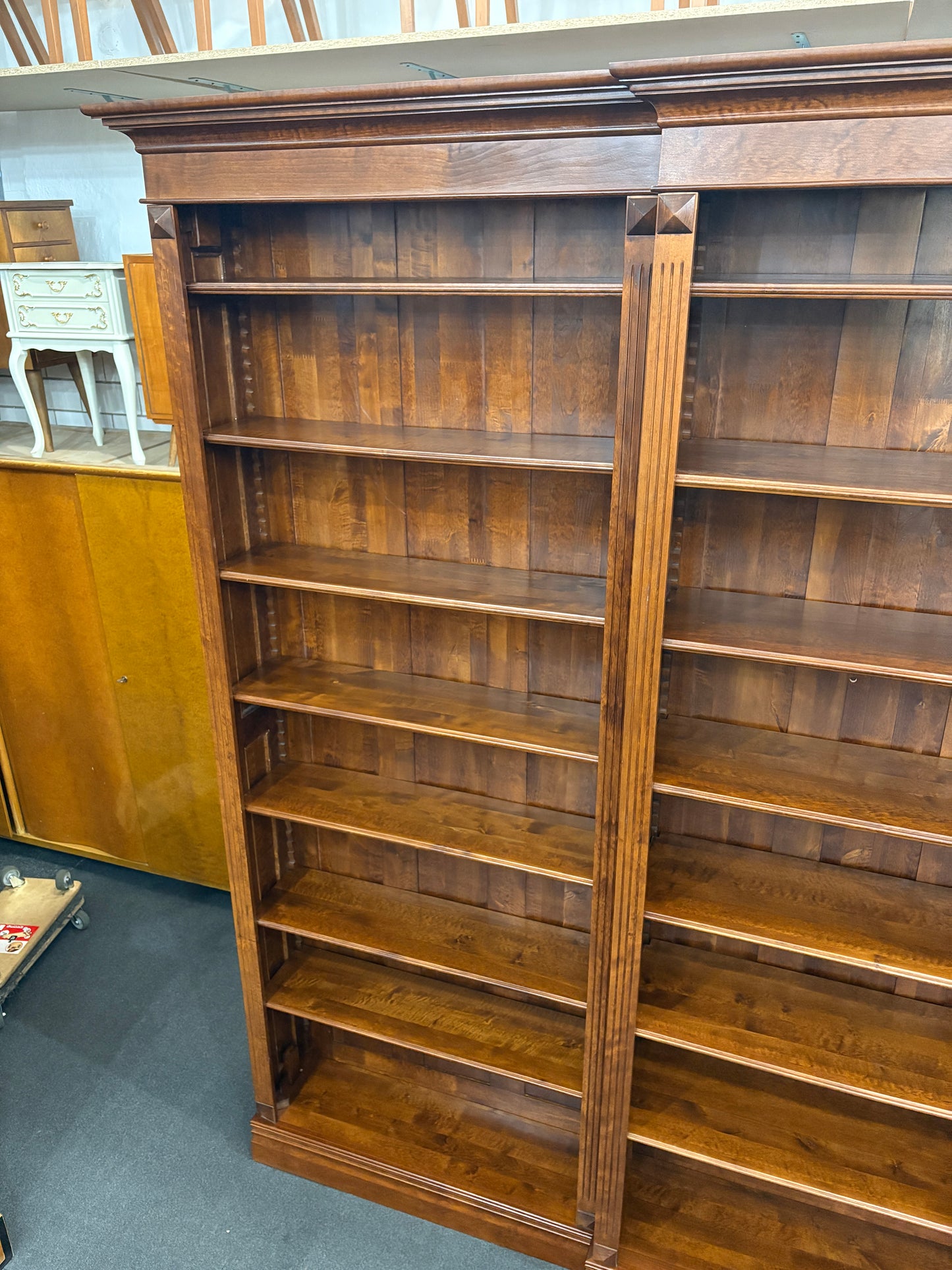 Großes Regal Bücherregal Bücherwand Bibliotheksregal Vintage
