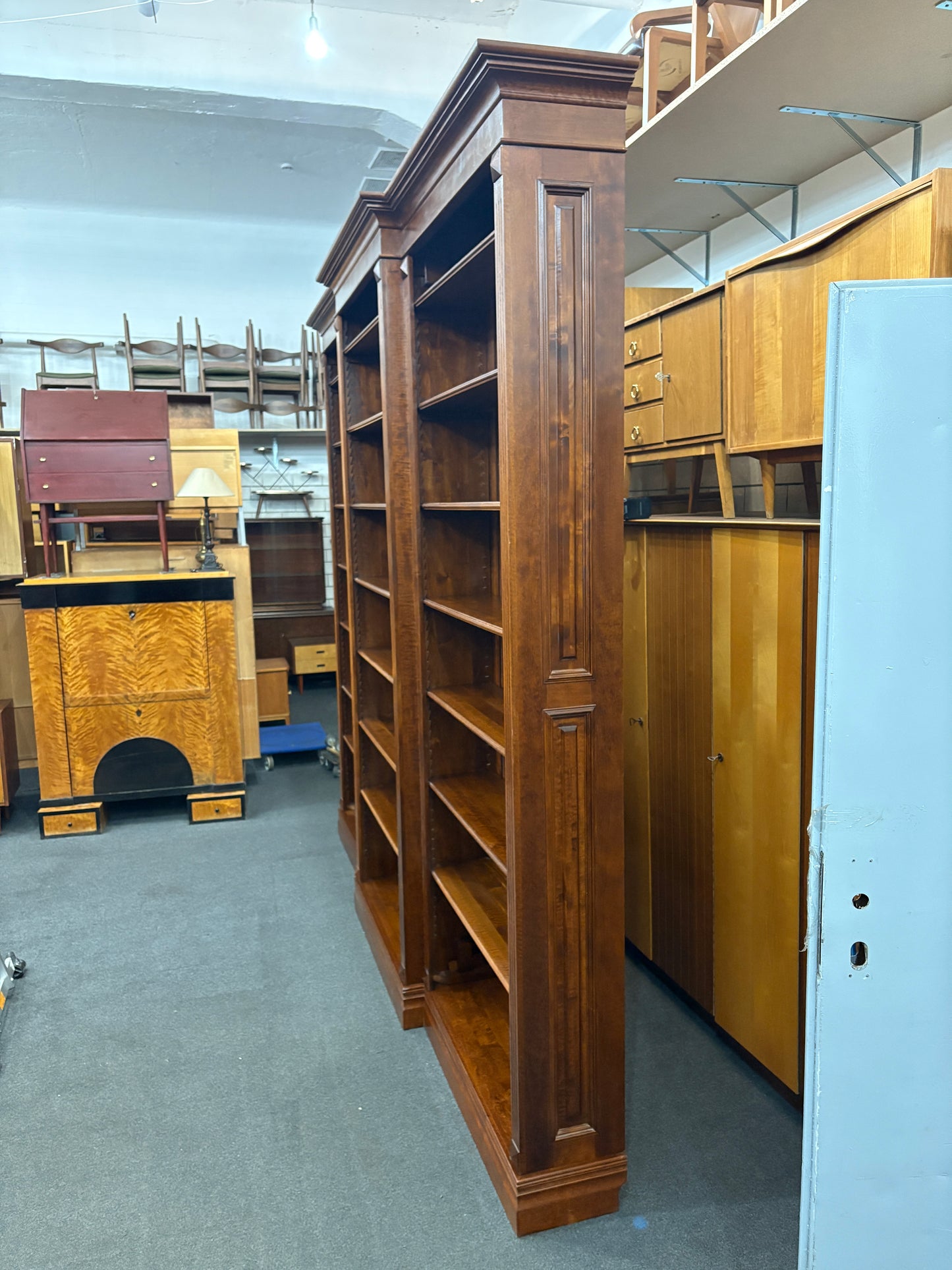 Großes Regal Bücherregal Bücherwand Bibliotheksregal Vintage