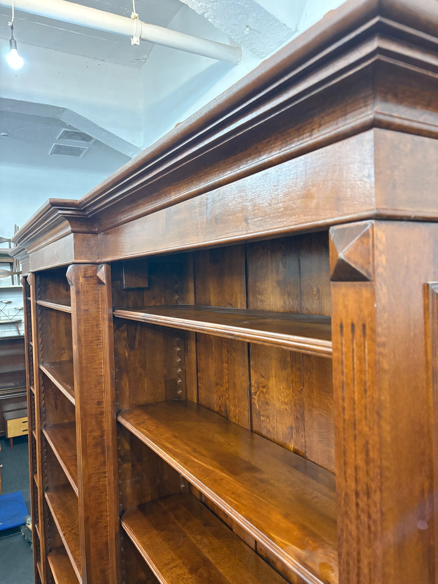 Großes Regal Bücherregal Bücherwand Bibliotheksregal Vintage