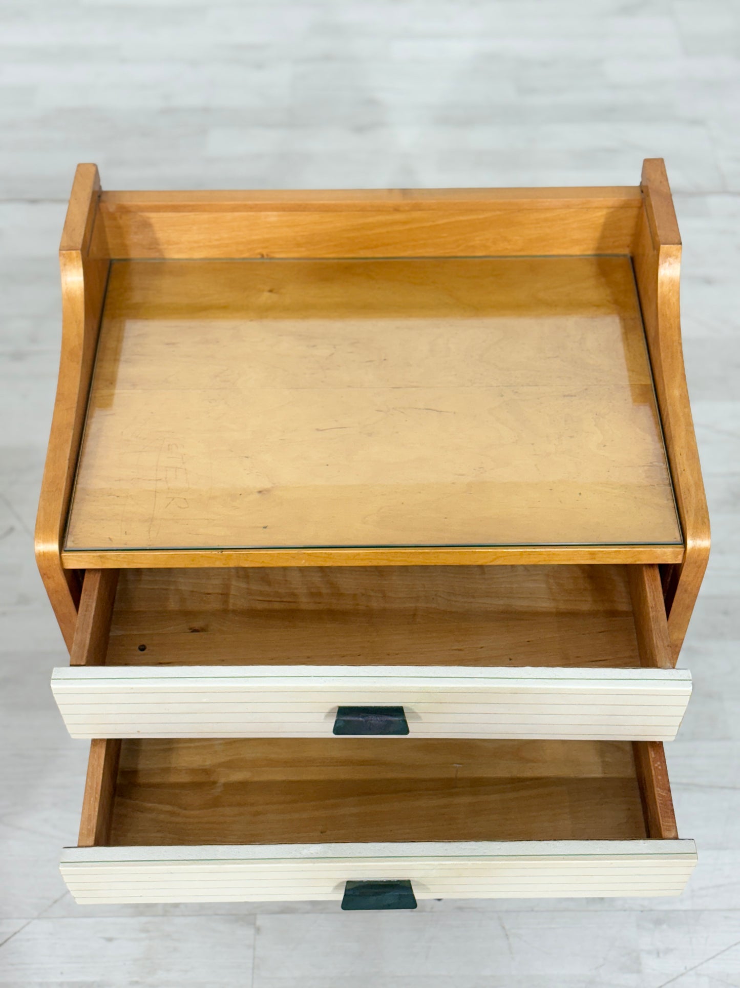 2x Vintage Nachttische Nachtschränke Beistelltisch Kommode