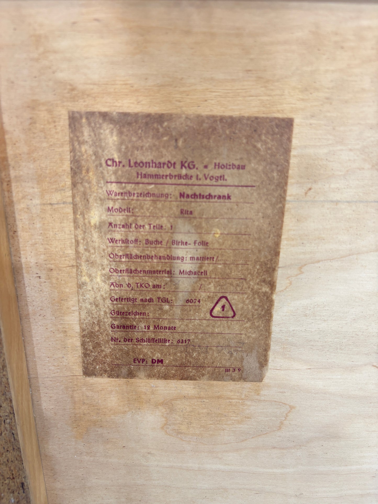 2x Vintage Nachttische Nachtschränke Beistelltisch Kommode