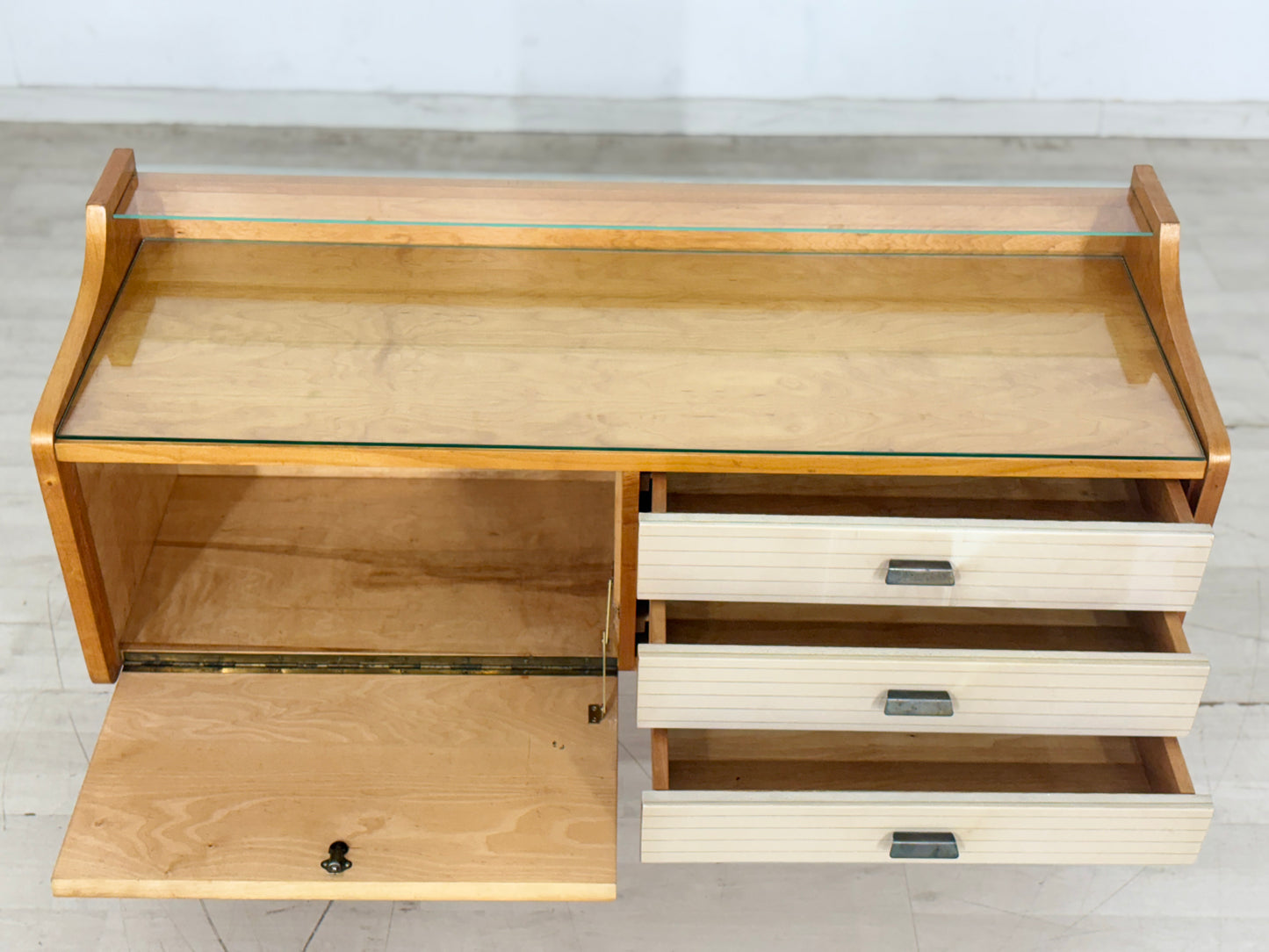 Vintage Lowboard Kommode Wohnzimmerschank Schrank 1960