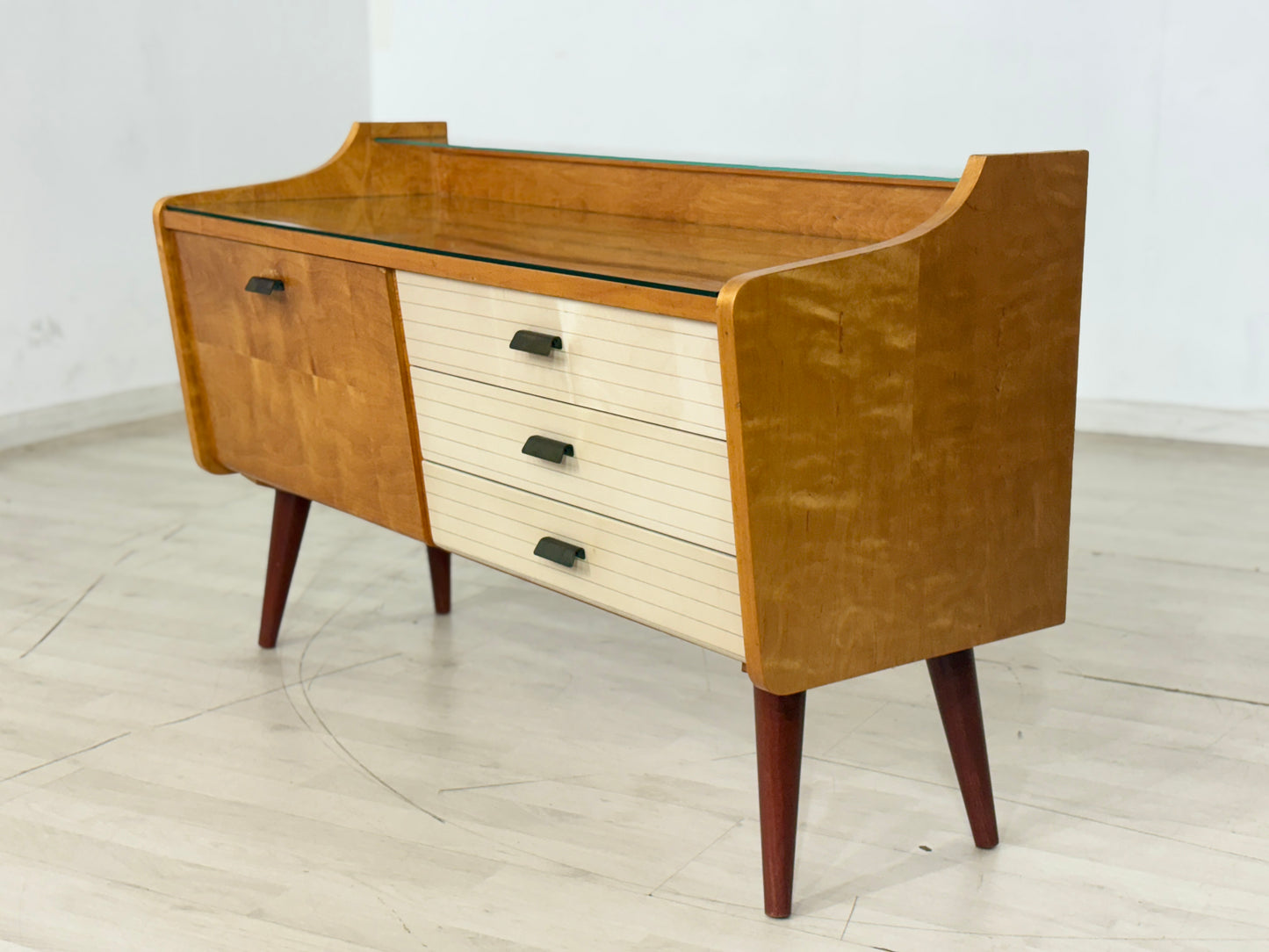 Vintage Lowboard Kommode Wohnzimmerschank Schrank 1960