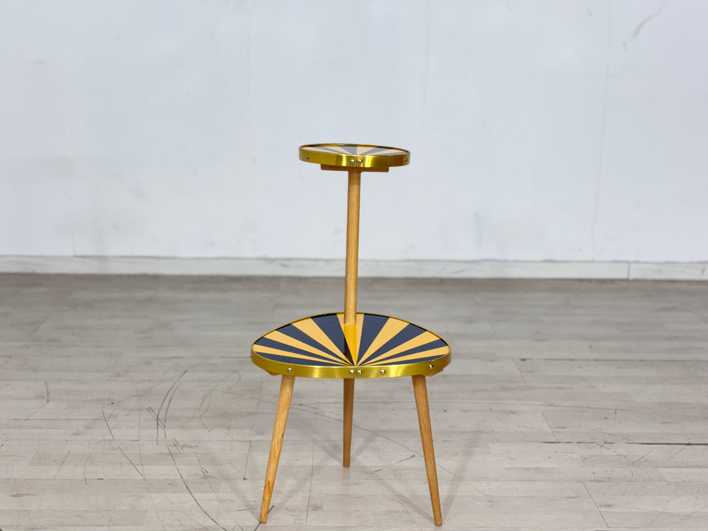 Vintage Nierentisch Blumenbank Blumentisch Beistelltisch Mid Centurty