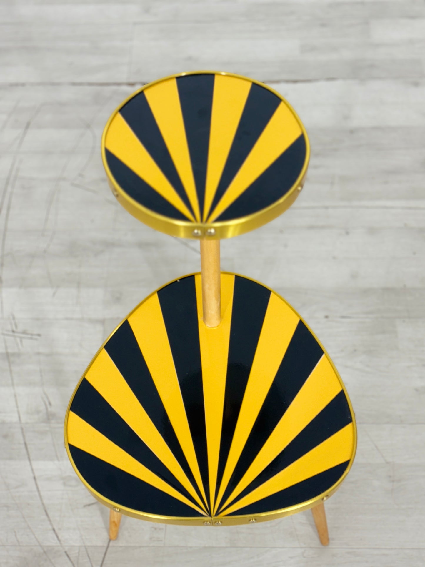 Vintage Nierentisch Blumenbank Blumentisch Beistelltisch Mid Centurty