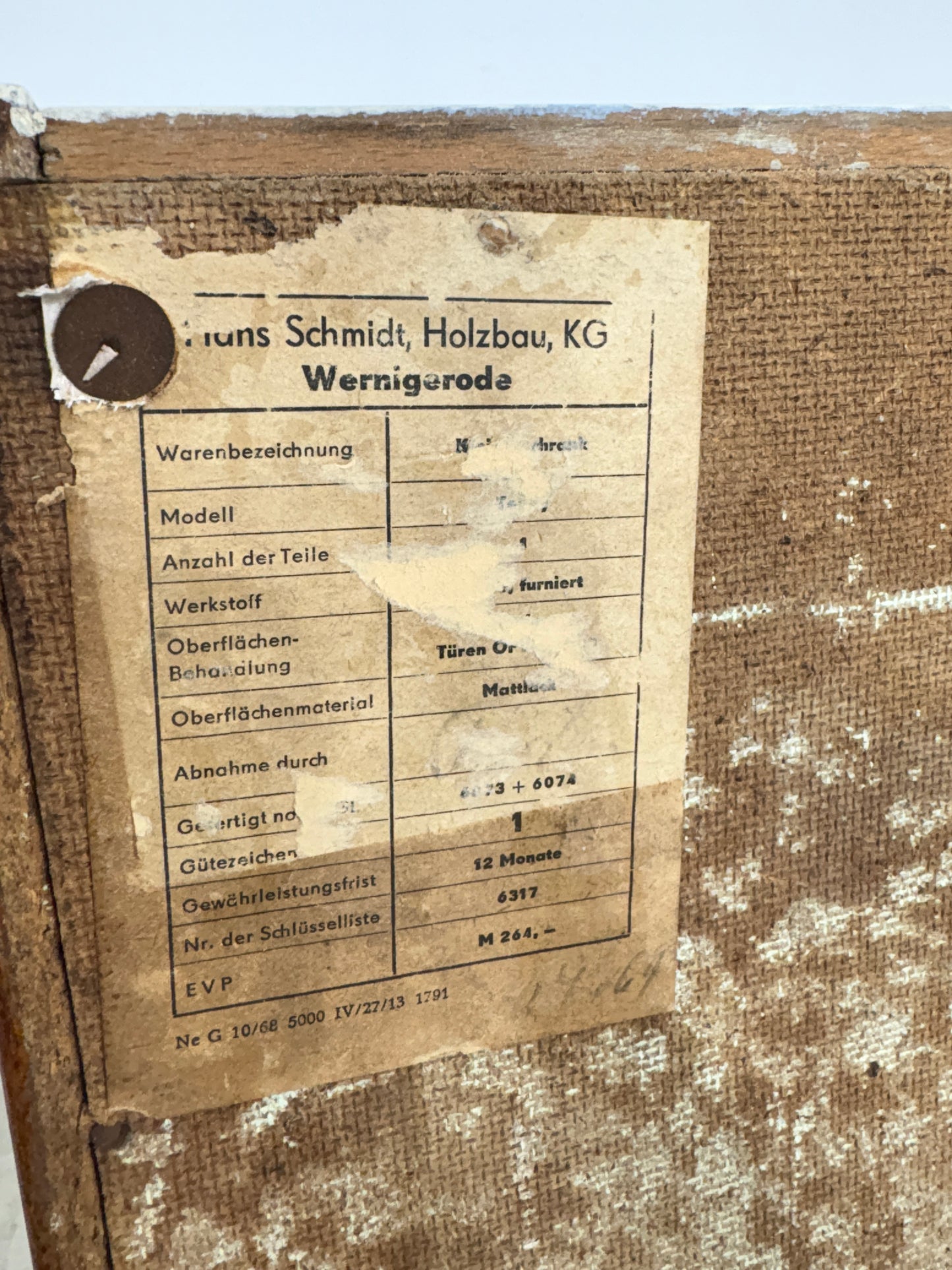 Vintage Schuhschrank Flurschrank Schrank Mid Century