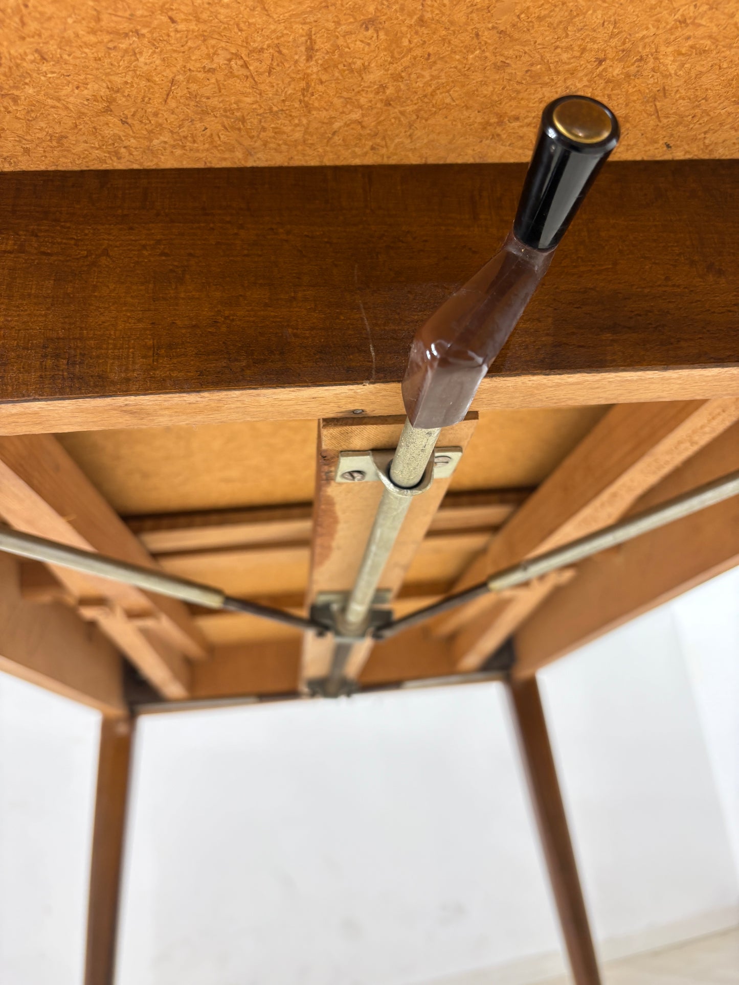 Sehr schöner Vintage Esstisch ausziehbarer Tisch Glastisch Mid Century