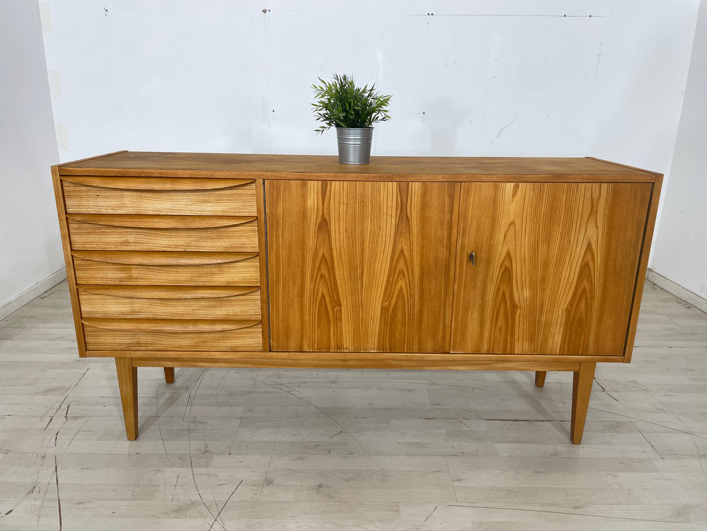 Mid Century Hellerau Sideboard Schrank Kommode Vintage