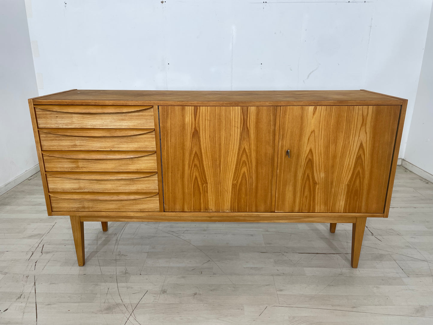 Mid Century Hellerau Sideboard Schrank Kommode Vintage