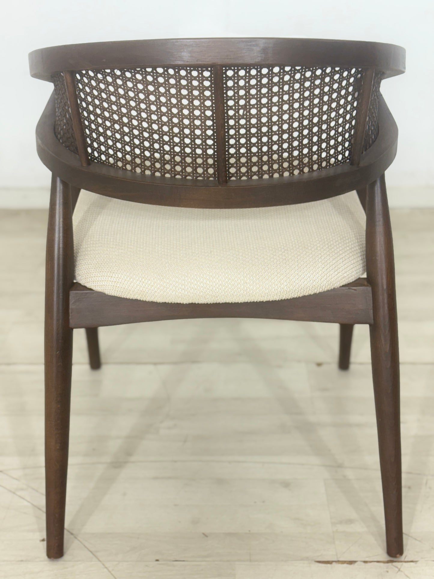 Retro Vintage Armlehnenstuhl mit Geflecht / Stuhl / Wohnzimmerstuhl / Retro Armlehnstuhl