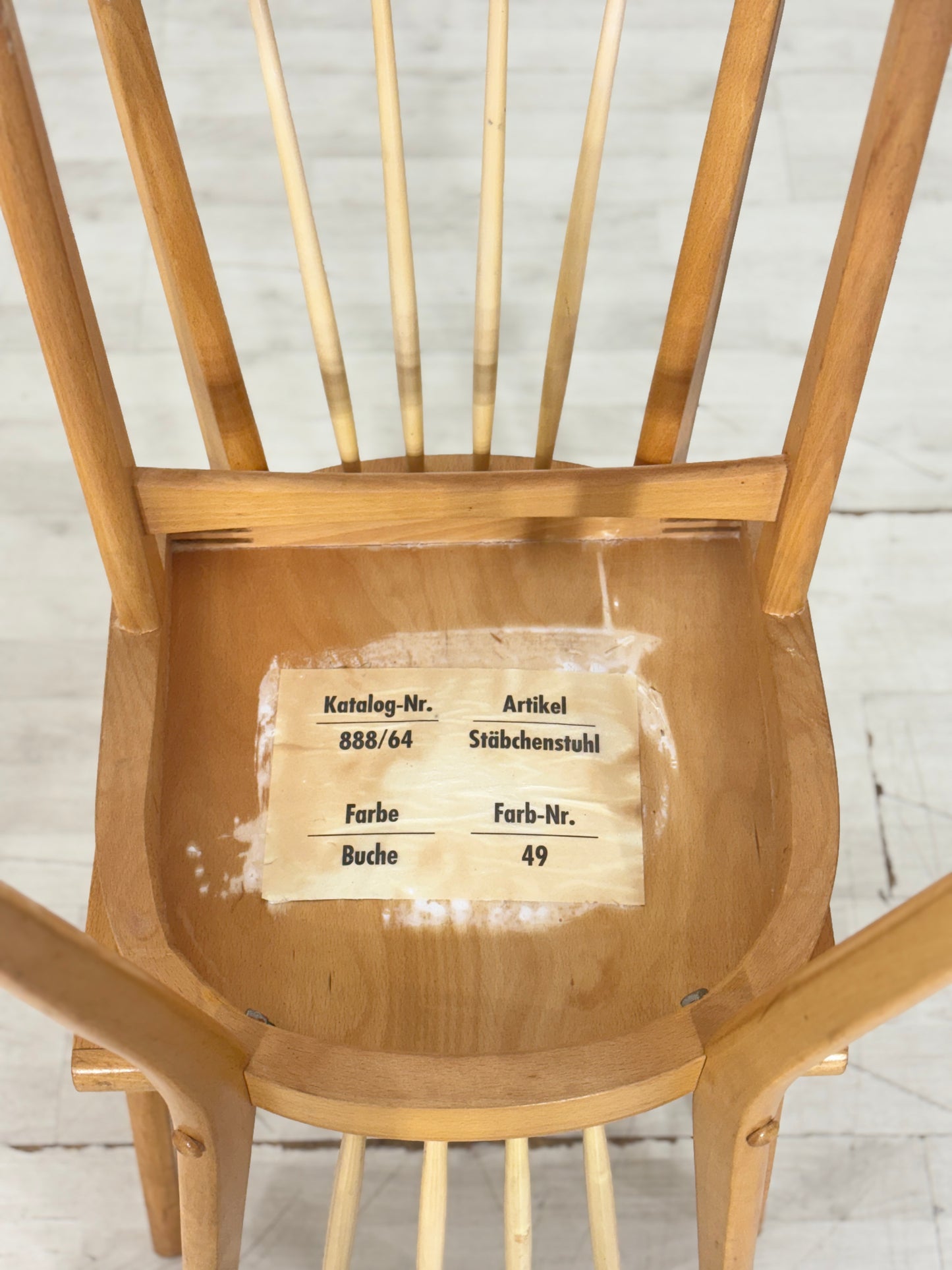 4x Mid Century Esszimmerstühle Stühle Küchenstühle Holz Stuhl Esszimmerstuhl Vintage