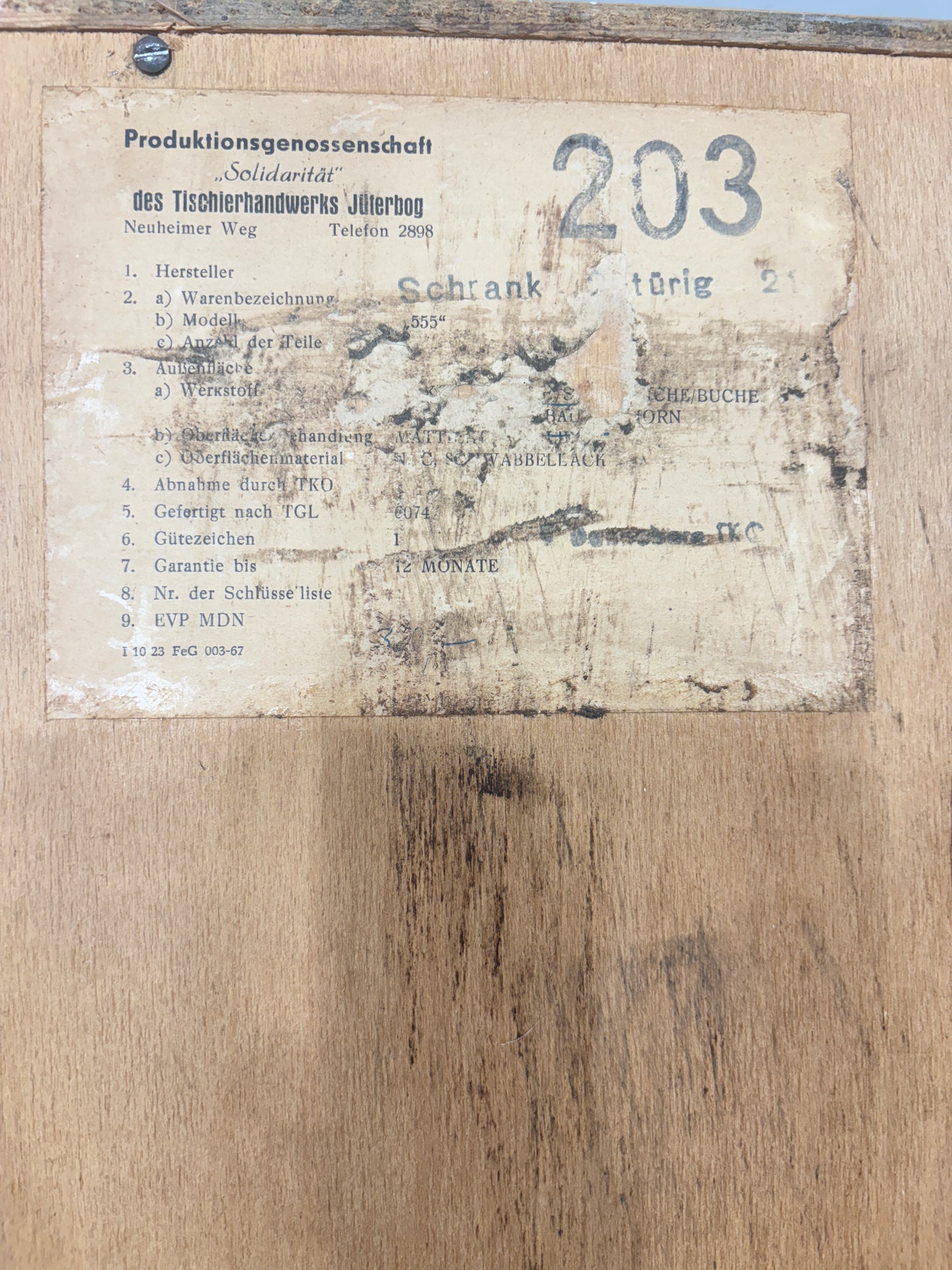 Vintage Kleiderschrank Wäscheschrank Holz Schrank