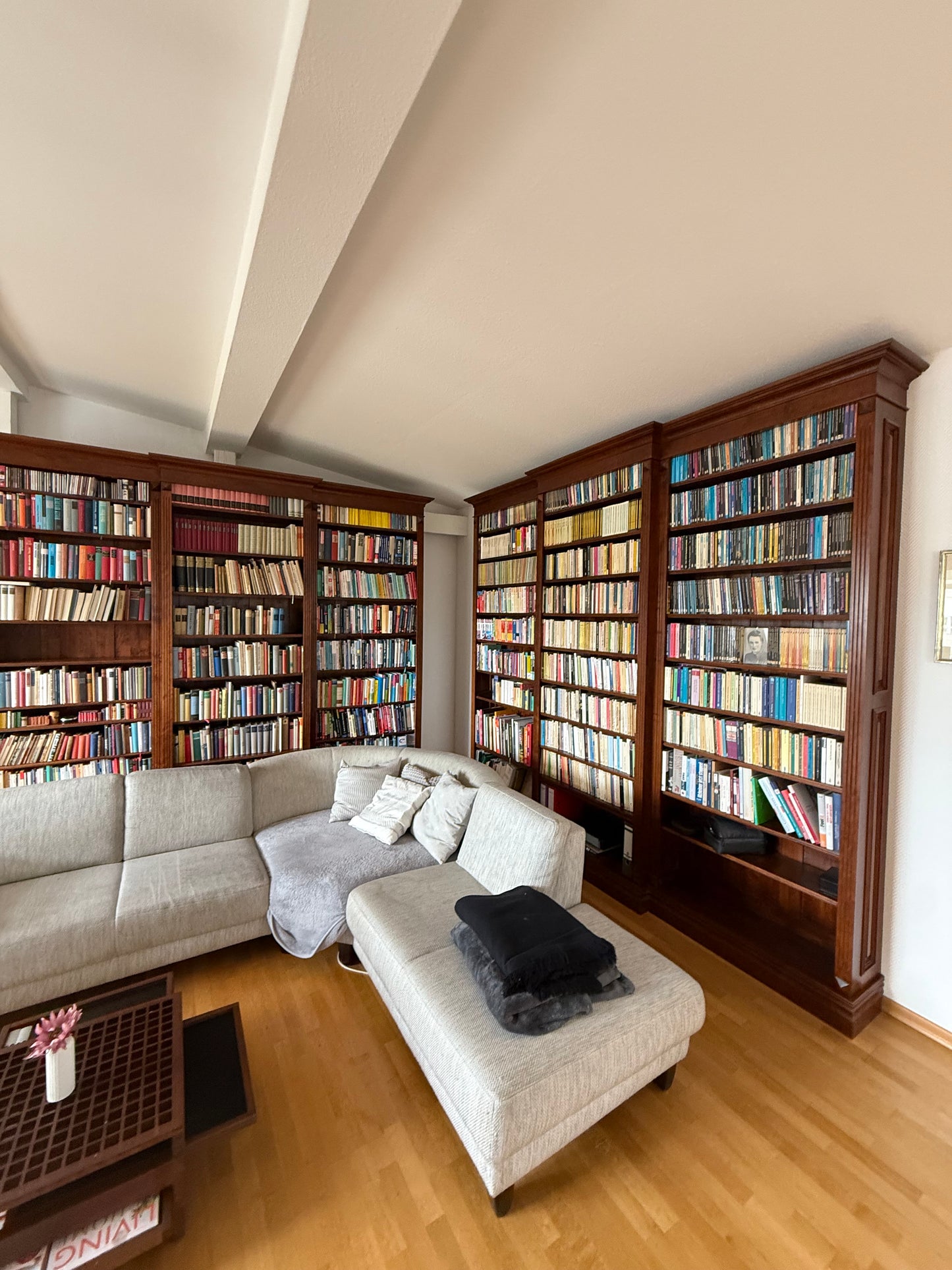 Großes Regal Bücherregal Bücherwand Bibliotheksregal Vintage