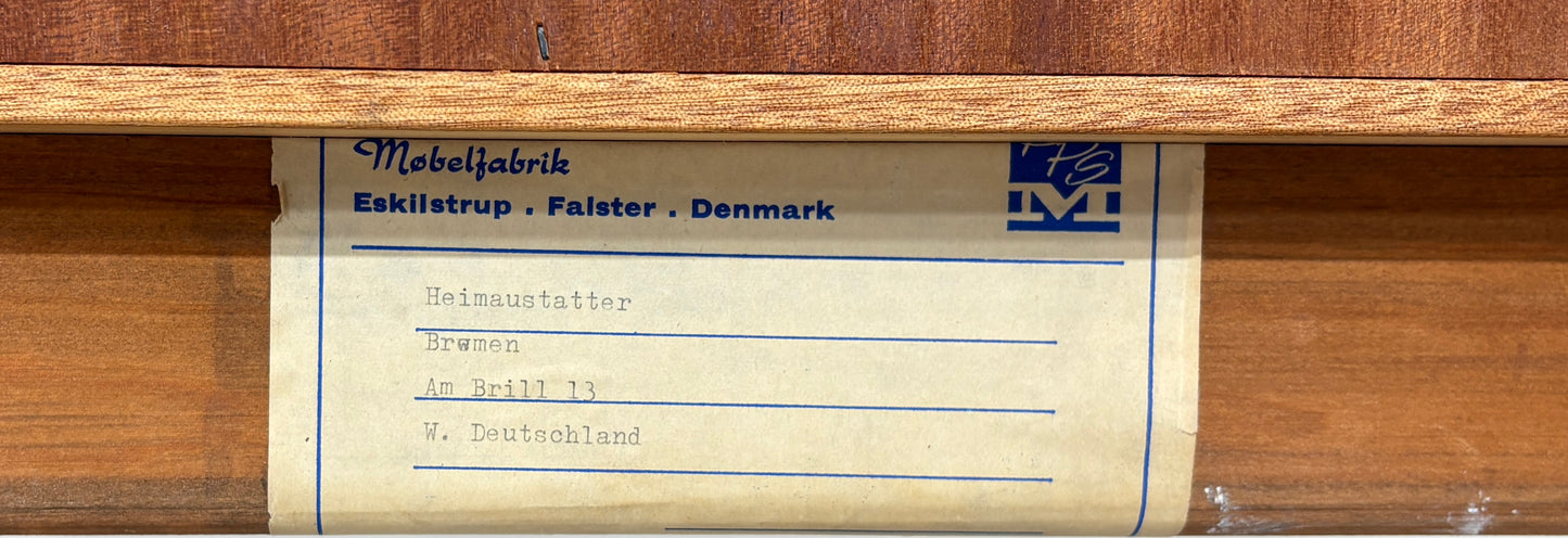 Danish Design Mid-Century Sekretärtisch / Teak Schreibsekretär / 60er Jahre Schreibtisch / Danish Teak Sekretär / Designer: Bernhard Pedersen & Søn / Hersteller: Eskilstrup-Falster Møbelfabrik