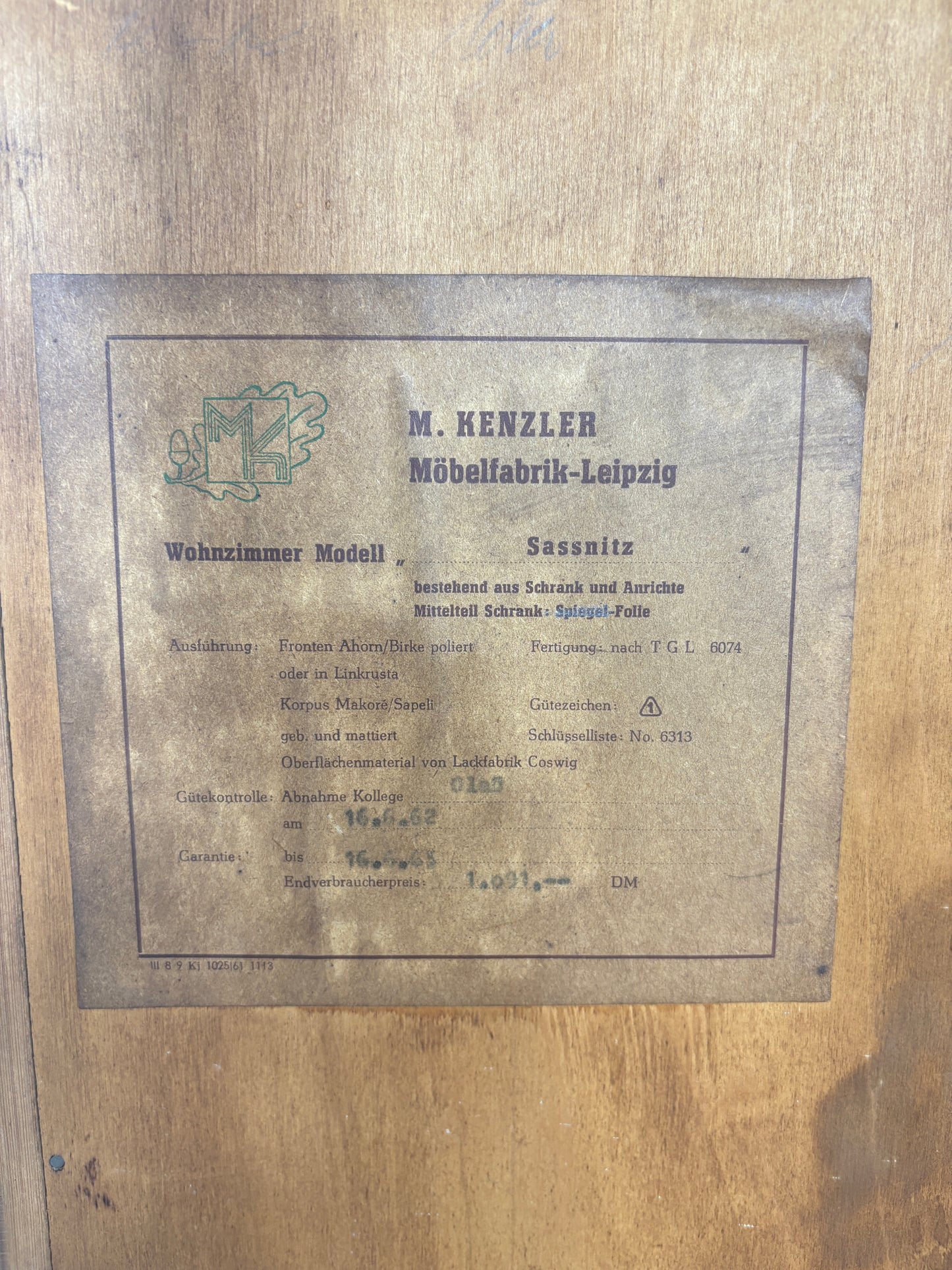 Mid Century Highboard / Barschrank / Buffet / Geschirrschrank / Schrank