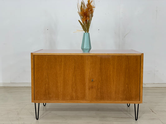 Mid Century Schrank Büroschrank Wohnzimmerschrank Kommode Anrichte Vintage