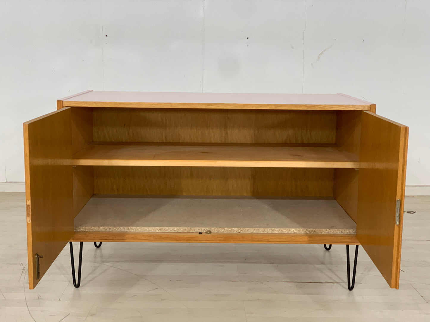 Mid Century Schrank Büroschrank Wohnzimmerschrank Kommode Anrichte Vintage