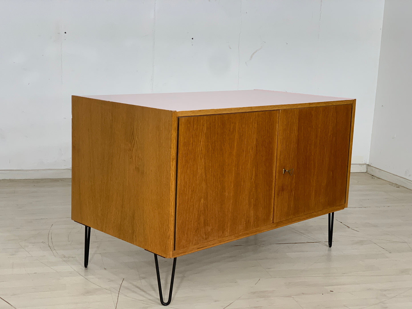 Mid Century Schrank Büroschrank Wohnzimmerschrank Kommode Anrichte Vintage