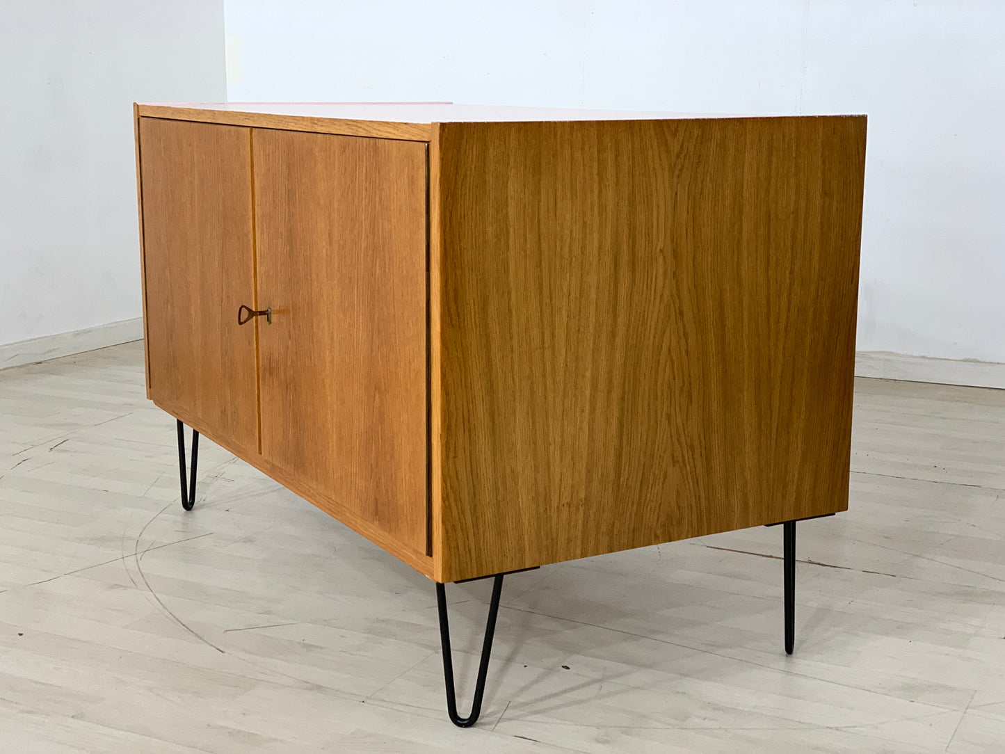 Mid Century Schrank Büroschrank Wohnzimmerschrank Kommode Anrichte Vintage