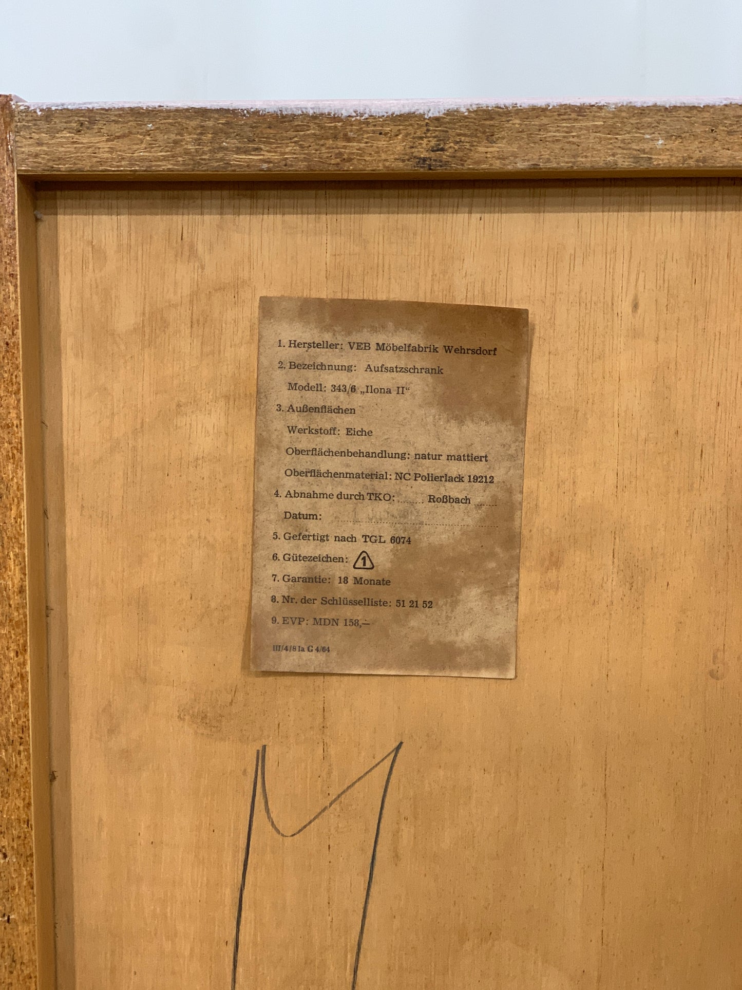 Mid Century Schrank Büroschrank Wohnzimmerschrank Kommode Anrichte Vintage