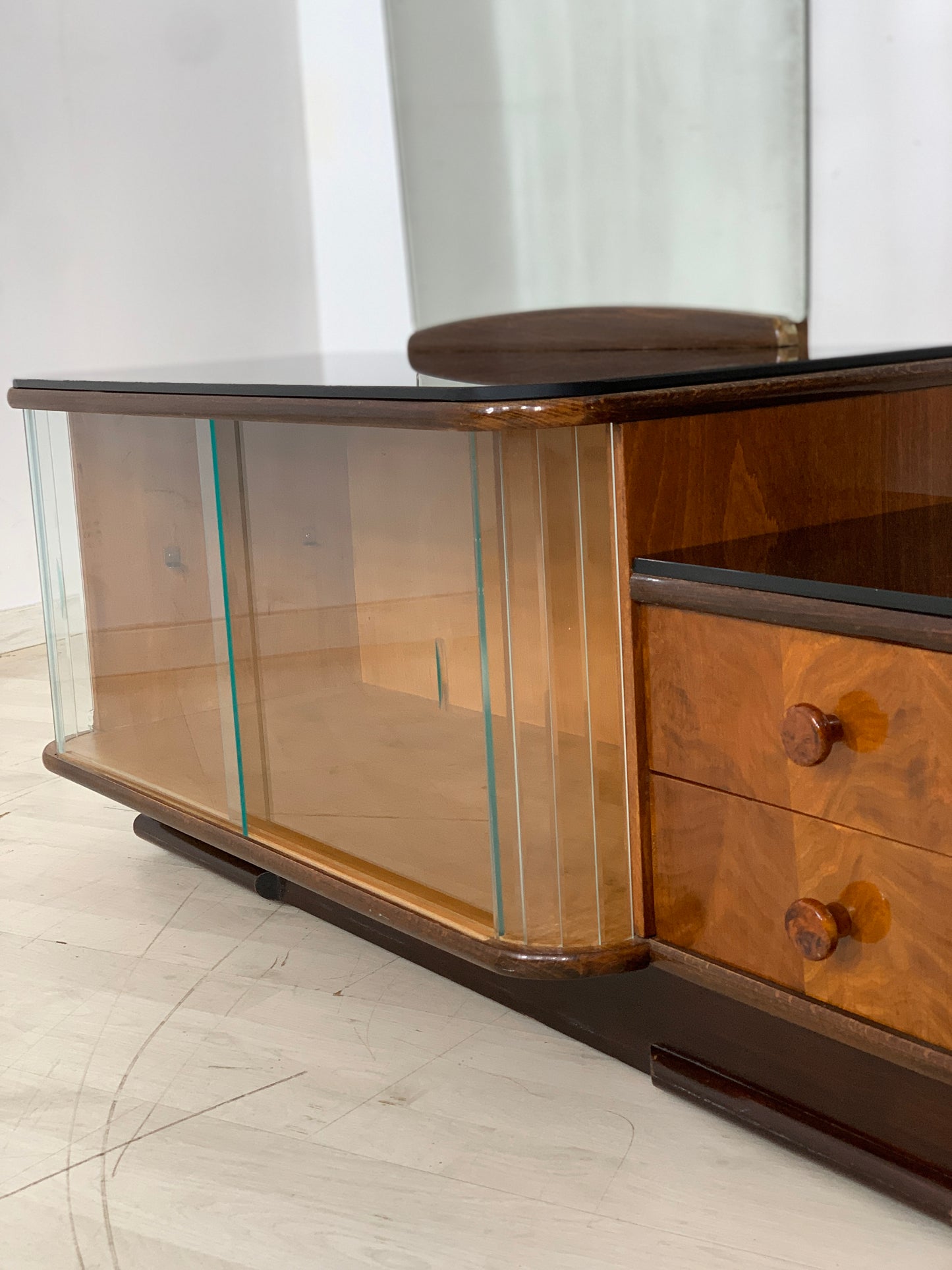 Art Deco Spiegelkommode Kommode Flurschrank Frisierkommode Schlafzimmerschrank