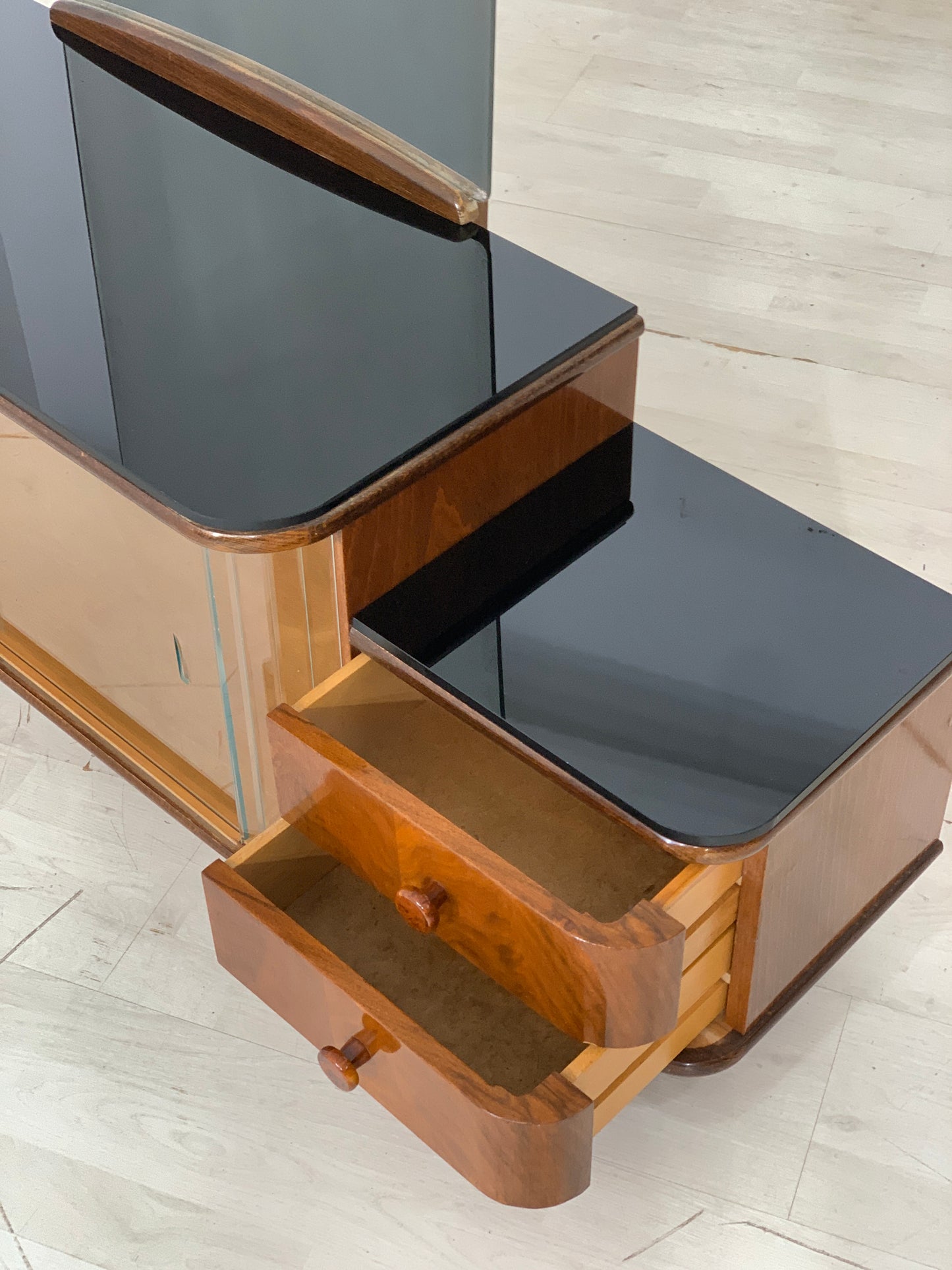 Art Deco Spiegelkommode Kommode Flurschrank Frisierkommode Schlafzimmerschrank