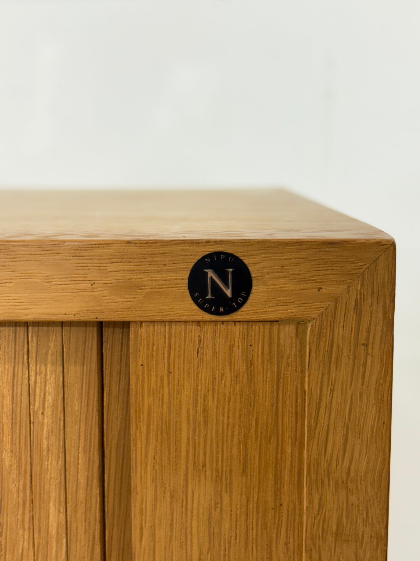 Dänischer Rolladenschrank / Wäscheschrank / Wohnzimmerschrank / Holz Schrank