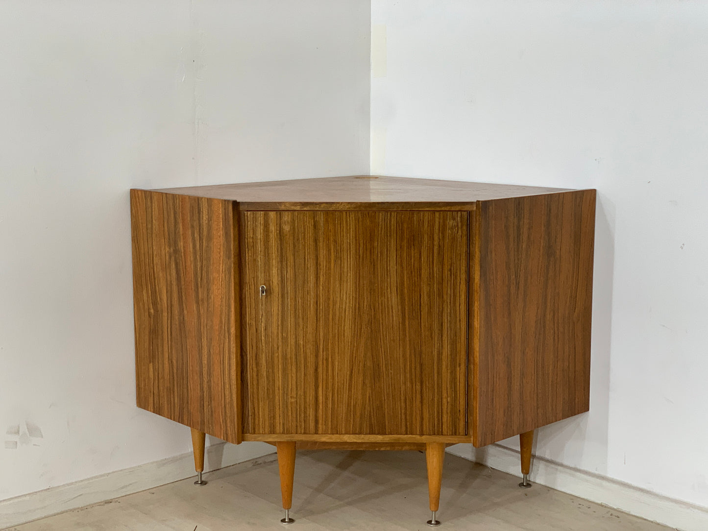 Vintage Eckkommode Eckschrank Kommode Schrank
