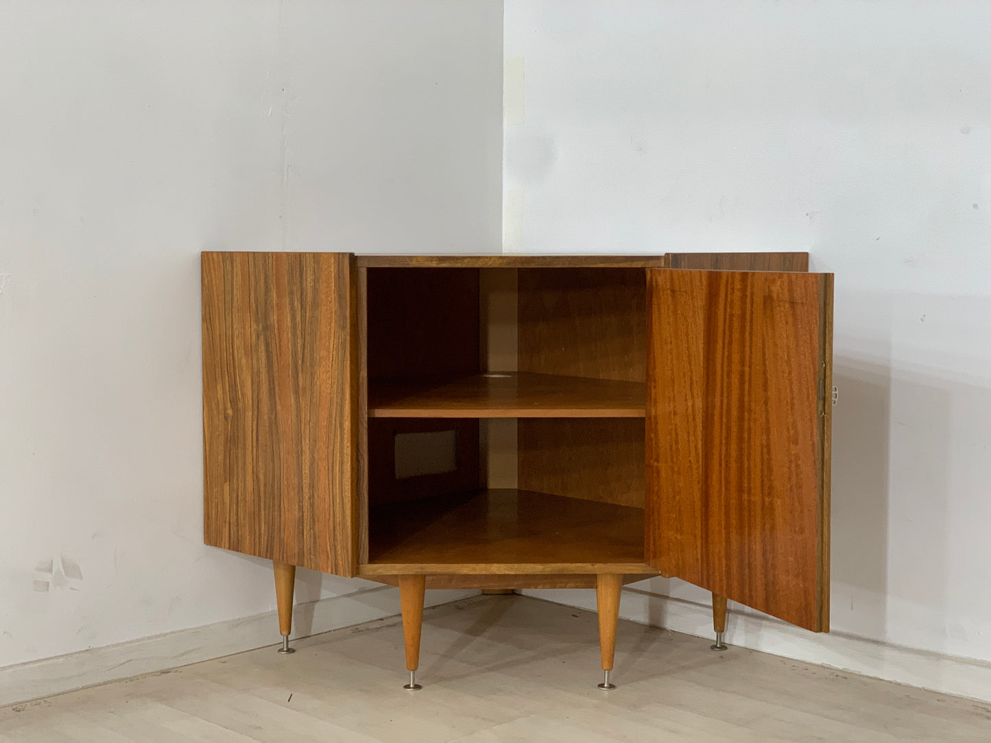 Vintage Eckkommode Eckschrank Kommode Schrank