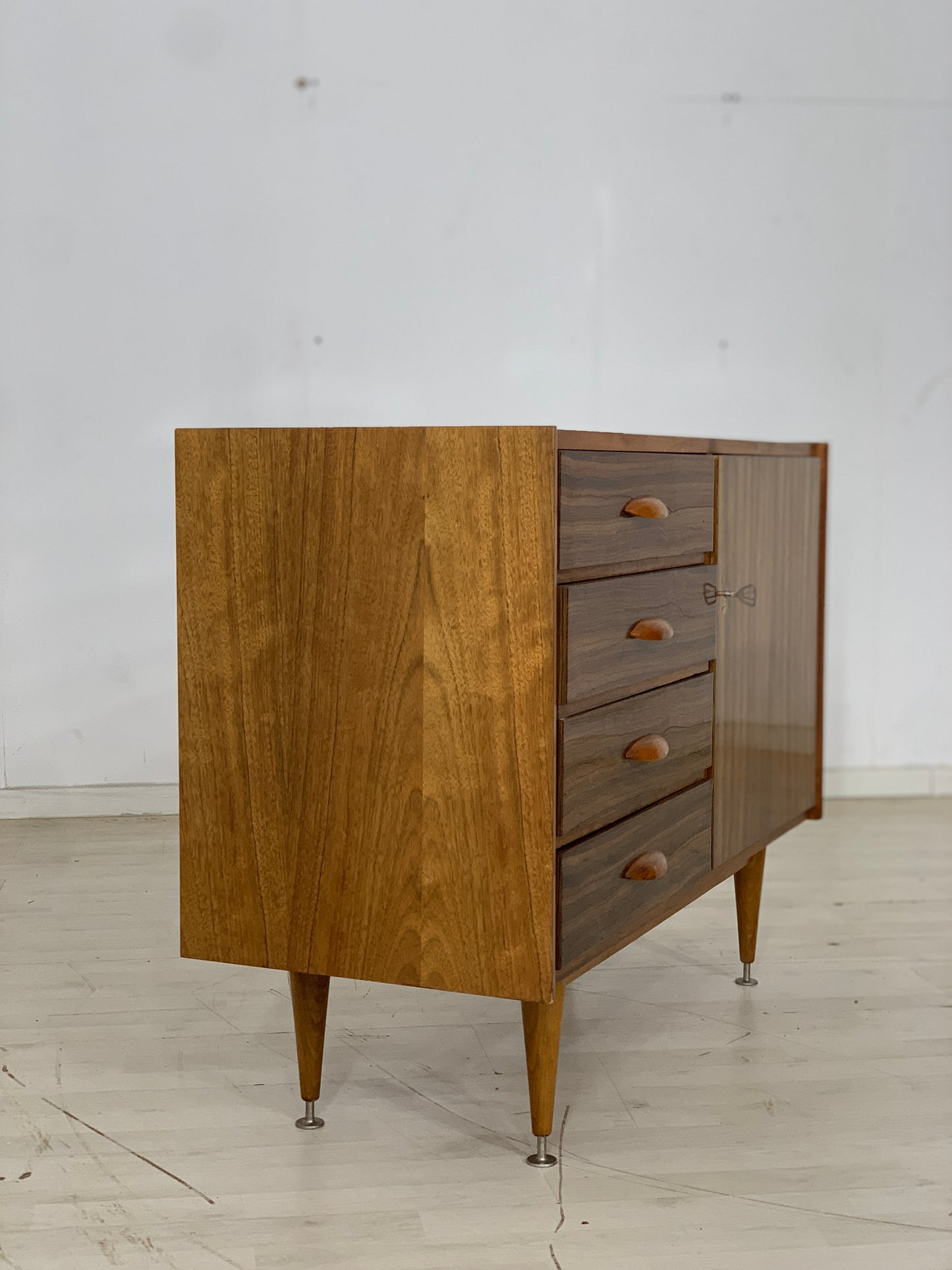 Mid Century Chest of Drawers Vanity Cabinet Linen Cabinet Vintage