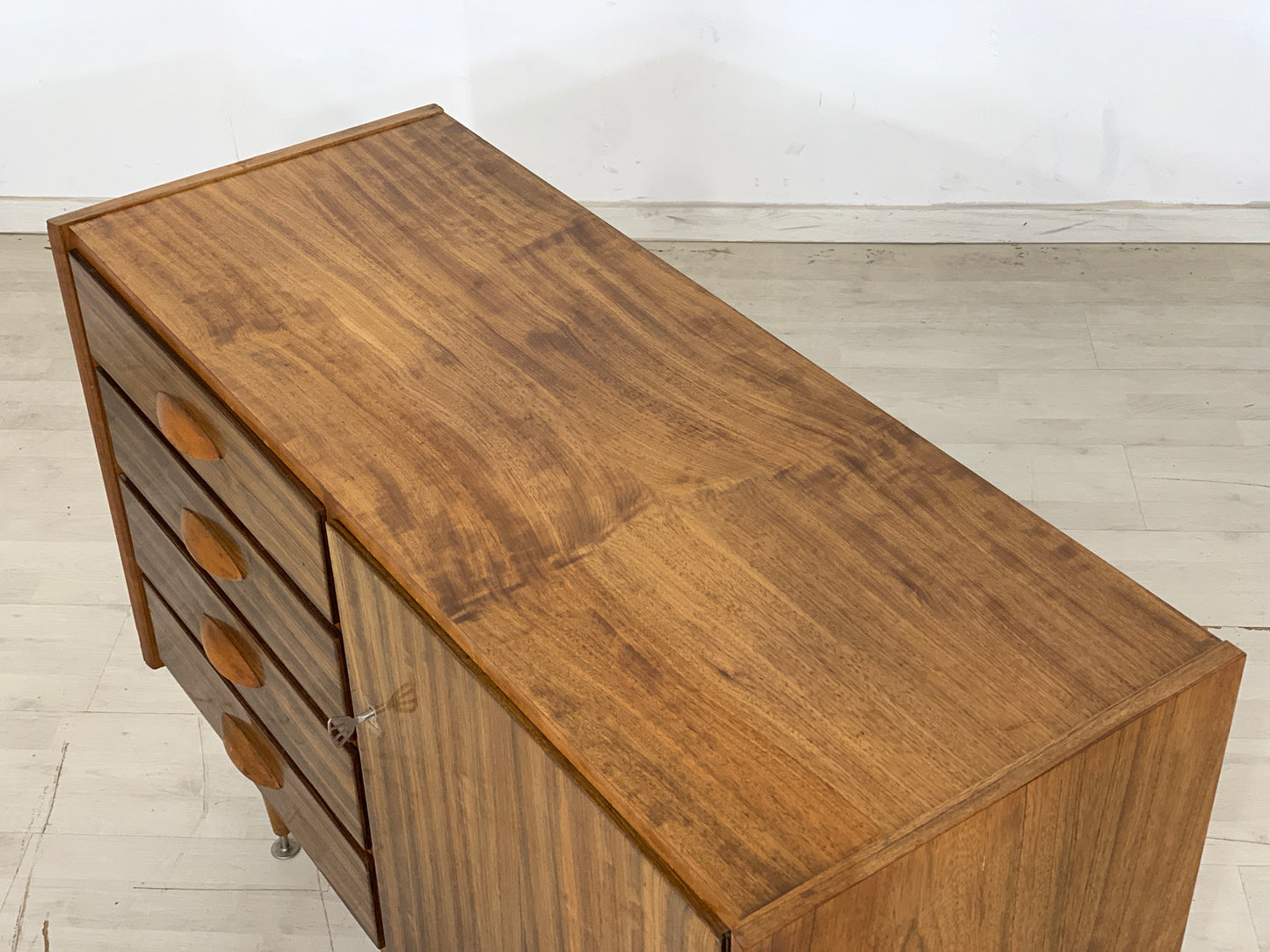 Mid Century Chest of Drawers Vanity Cabinet Linen Cabinet Vintage