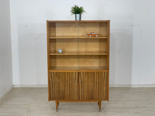 Mid Century Highboard Vitriene Geschirrschrank Schrank Vintage