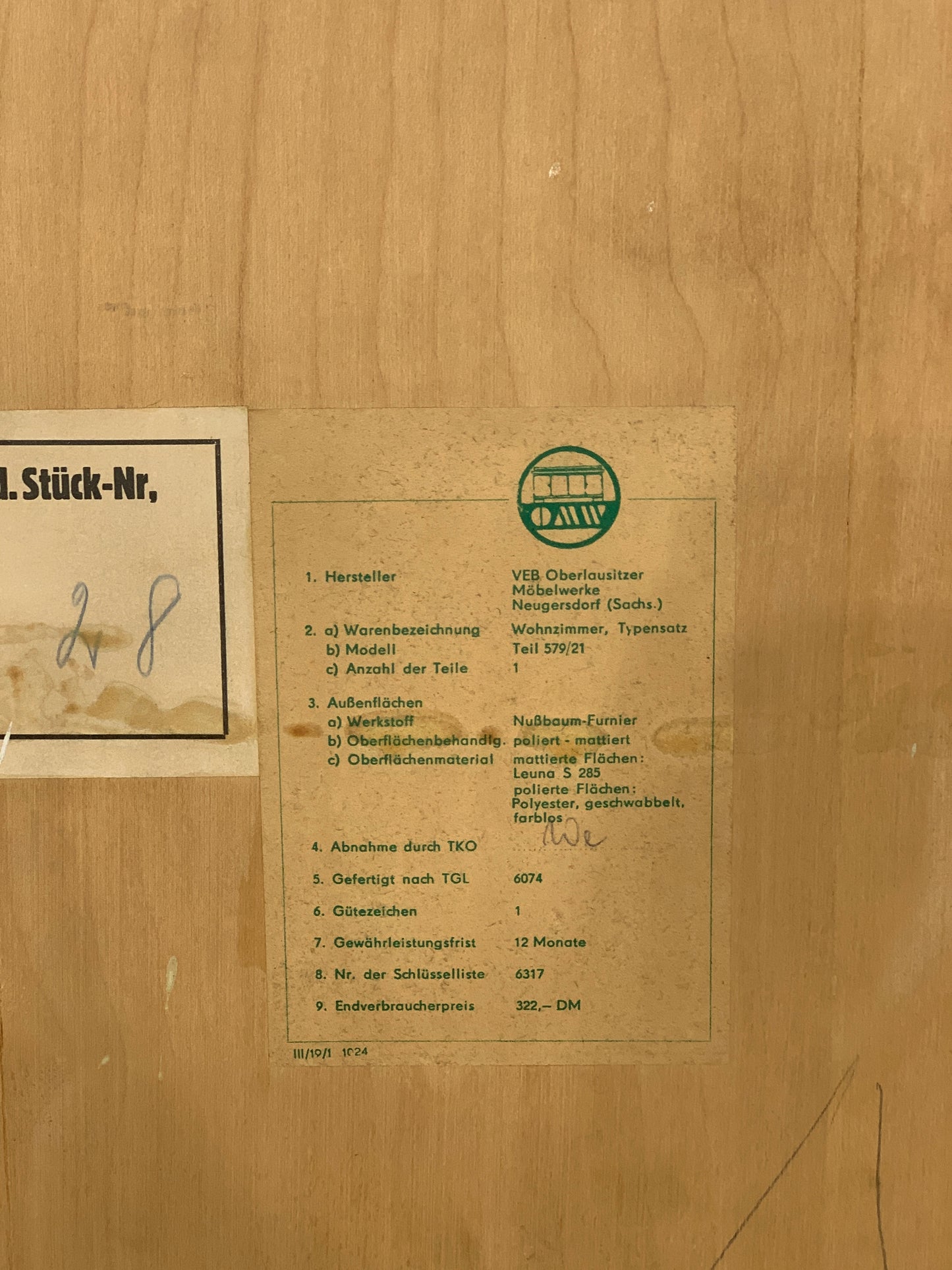 Mid Century Highboard Vitriene Geschirrschrank Schrank Vintage