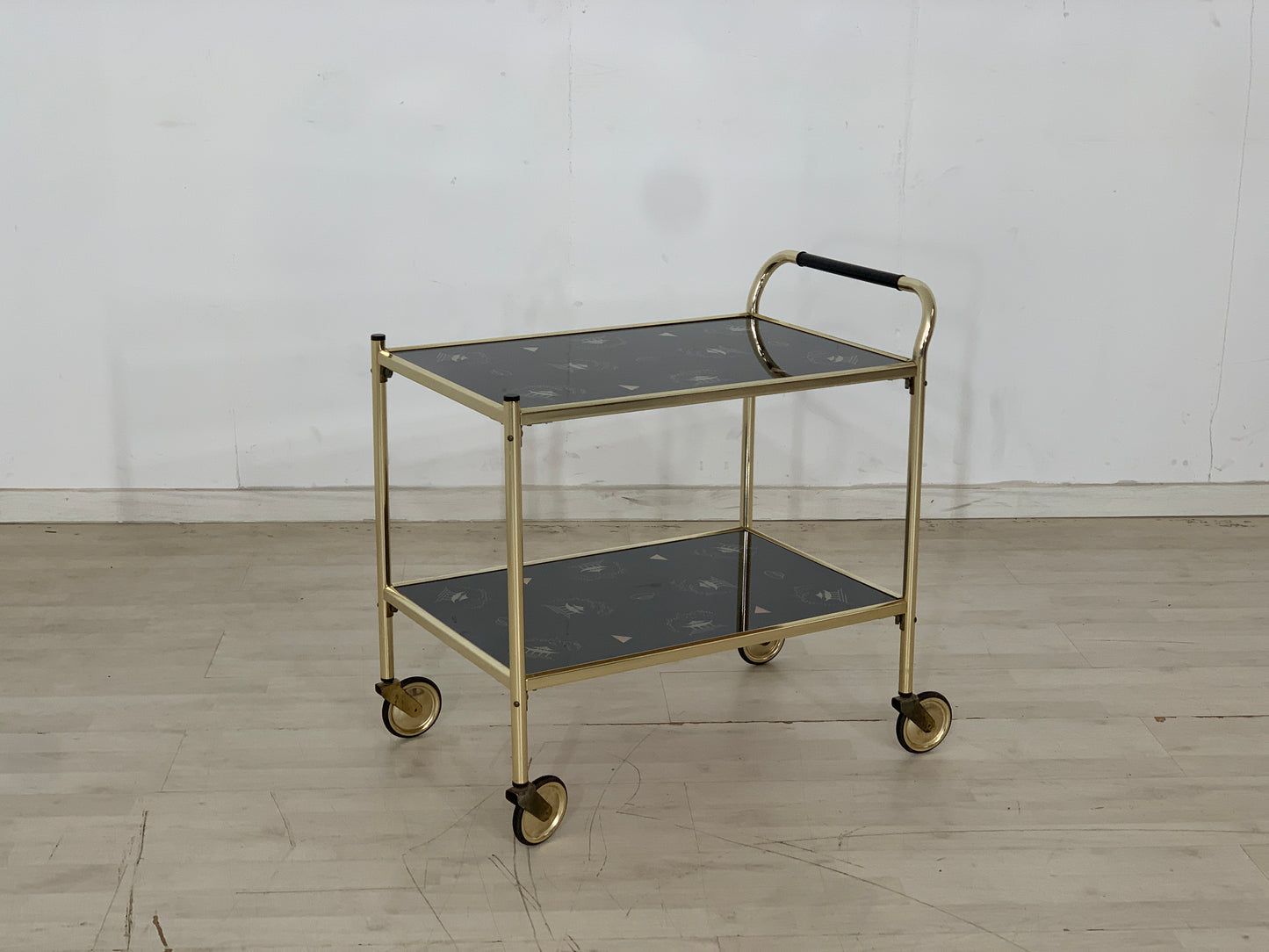 Mid Century Servierwagen Teewagen Barwagen Beistelltisch Vintage