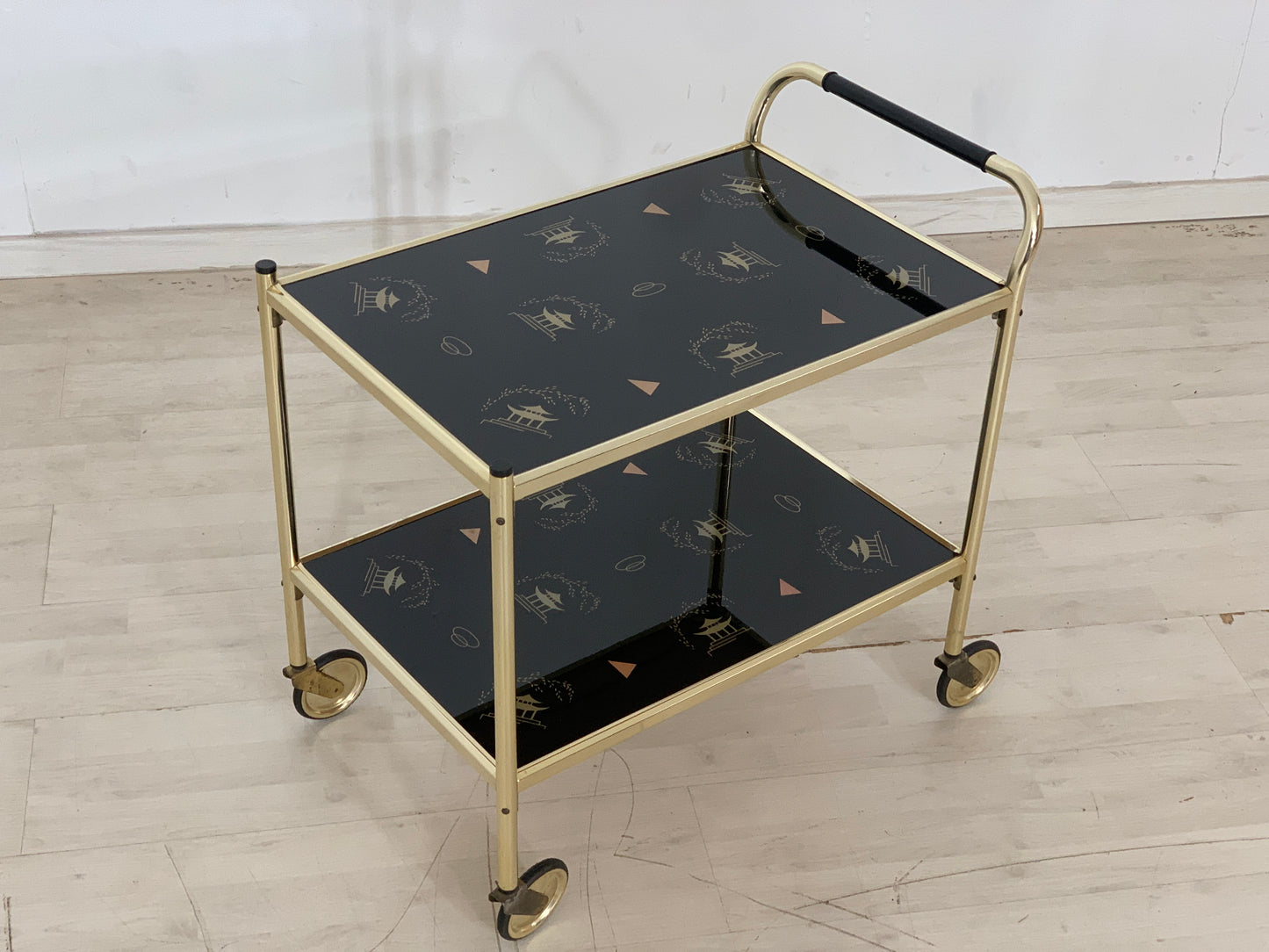 Mid Century Servierwagen Teewagen Barwagen Beistelltisch Vintage