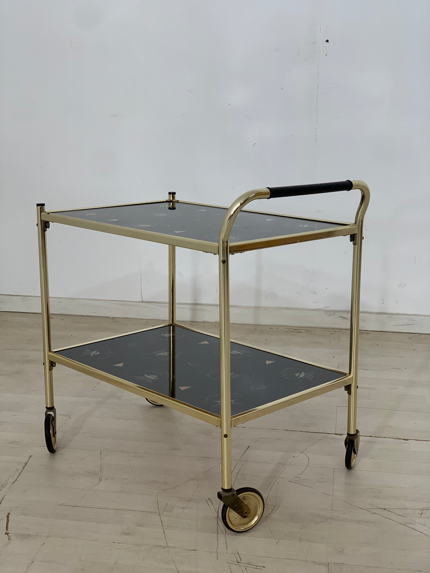 Mid Century Servierwagen Teewagen Barwagen Beistelltisch Vintage