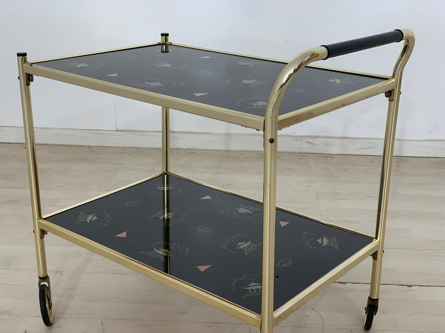 Mid Century Servierwagen Teewagen Barwagen Beistelltisch Vintage