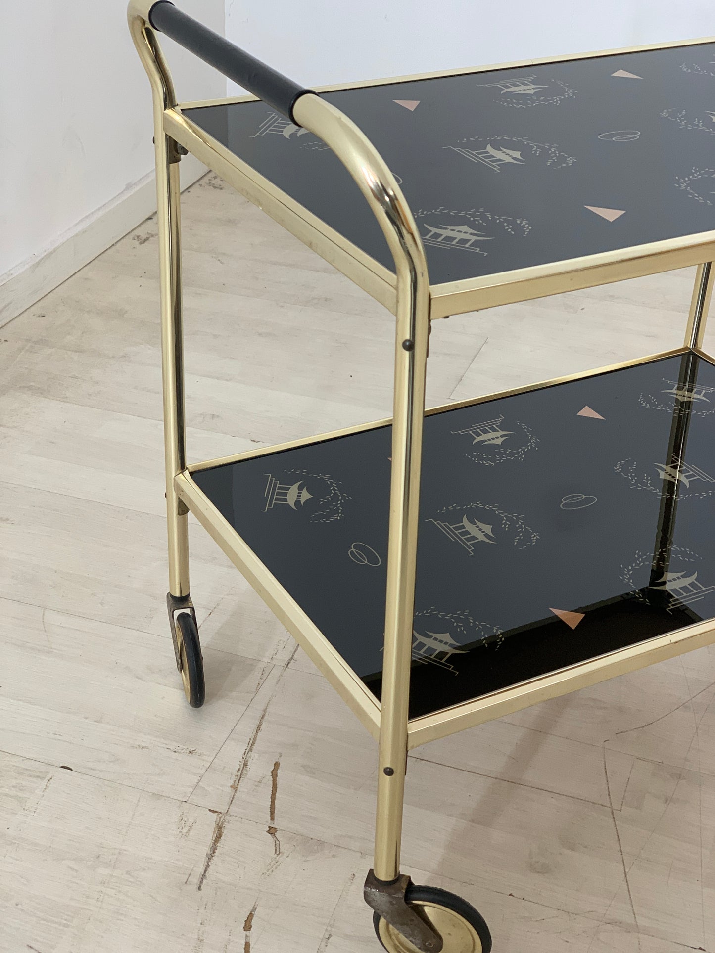 Mid Century Servierwagen Teewagen Barwagen Beistelltisch Vintage