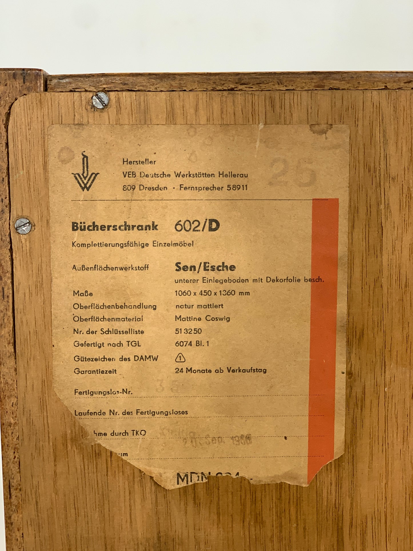 Vintage Hellerau Highboard Wohnzimmerschrank Vitrine