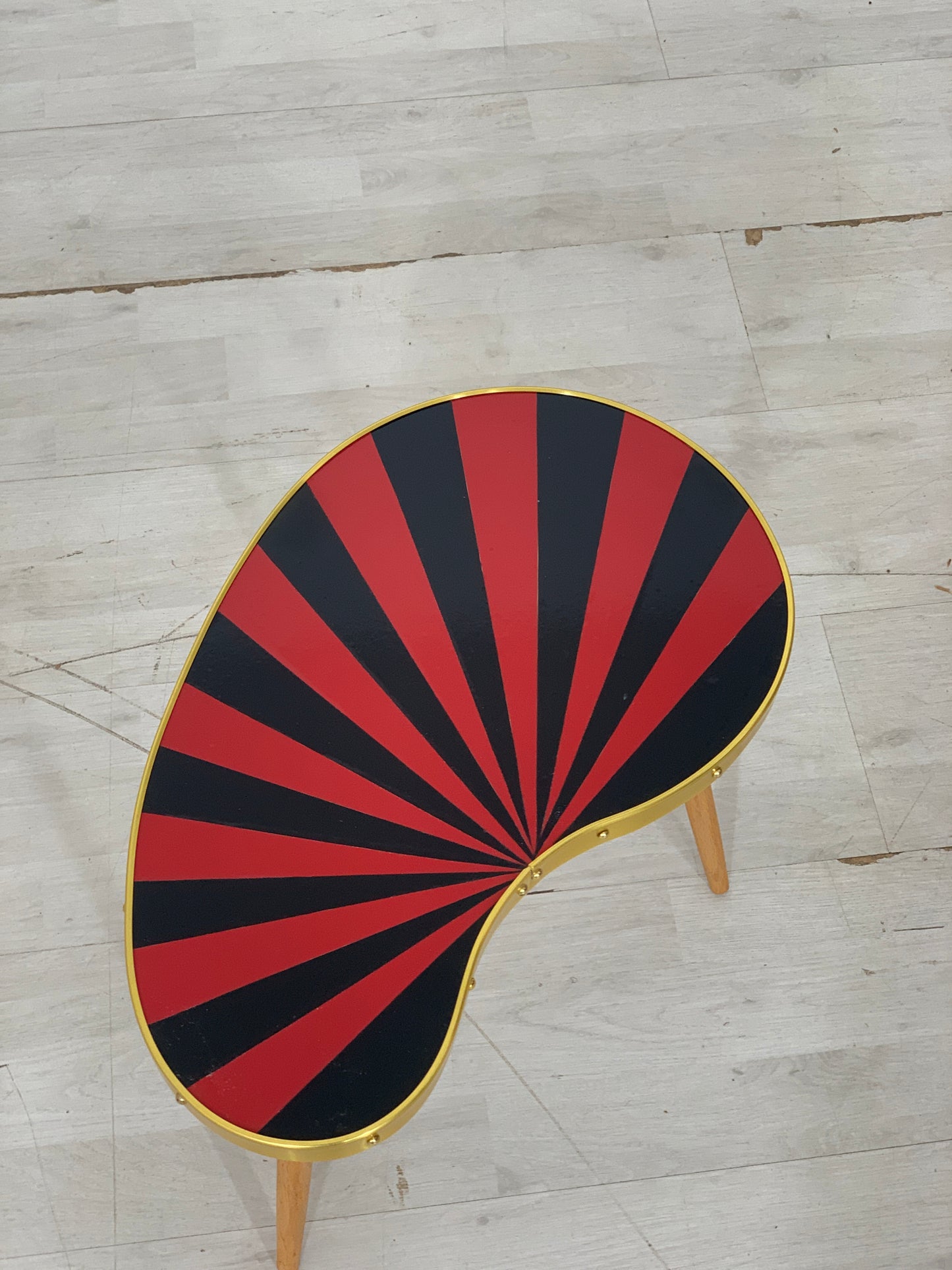 Mid Century Couchtisch Nierentisch Tisch Ablage Blumenbank