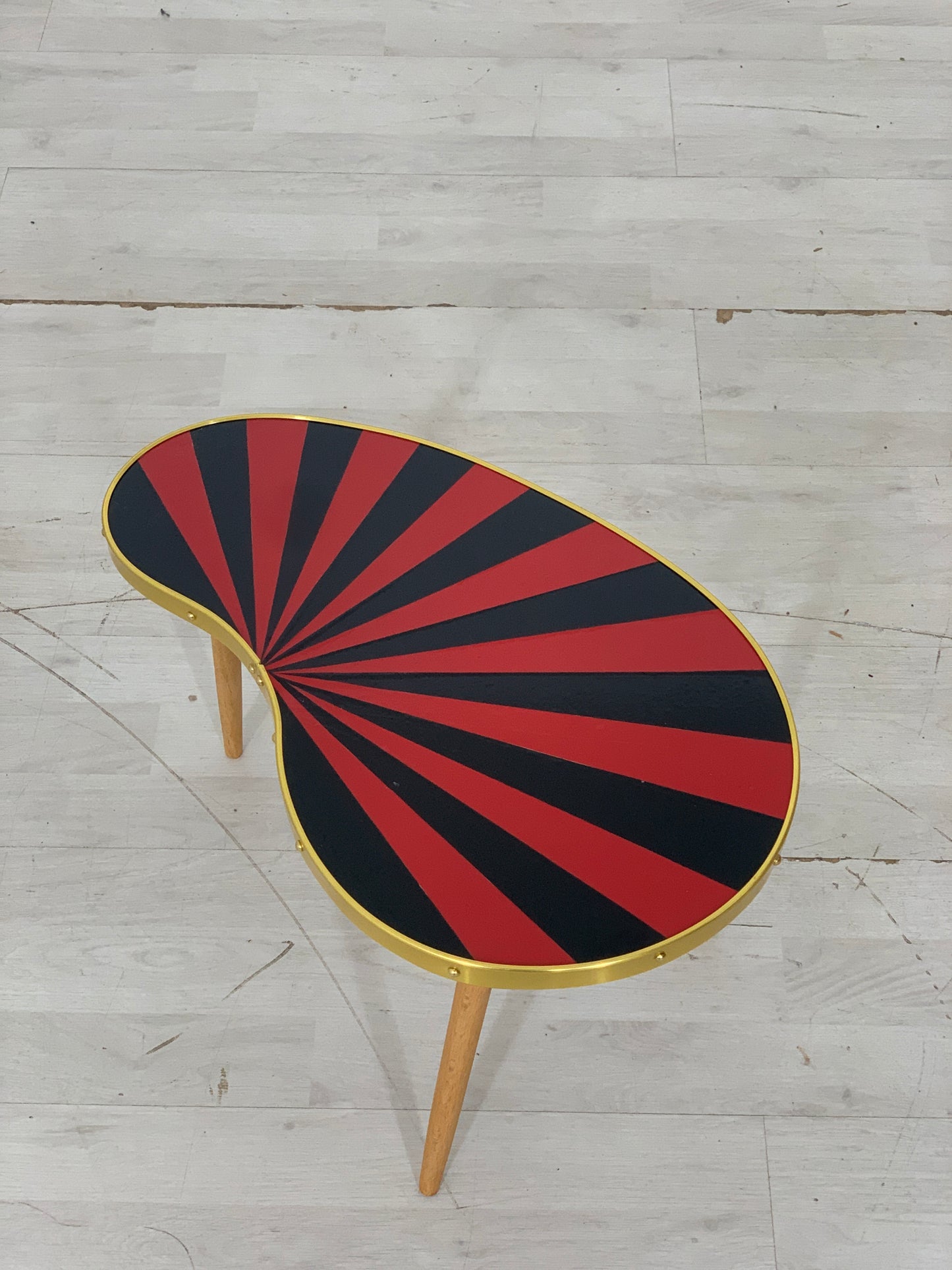 Mid Century Couchtisch Nierentisch Tisch Ablage Blumenbank