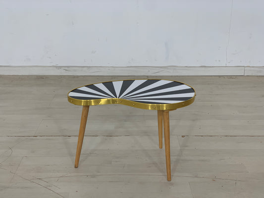 Vintage kidney table coffee table flower bench