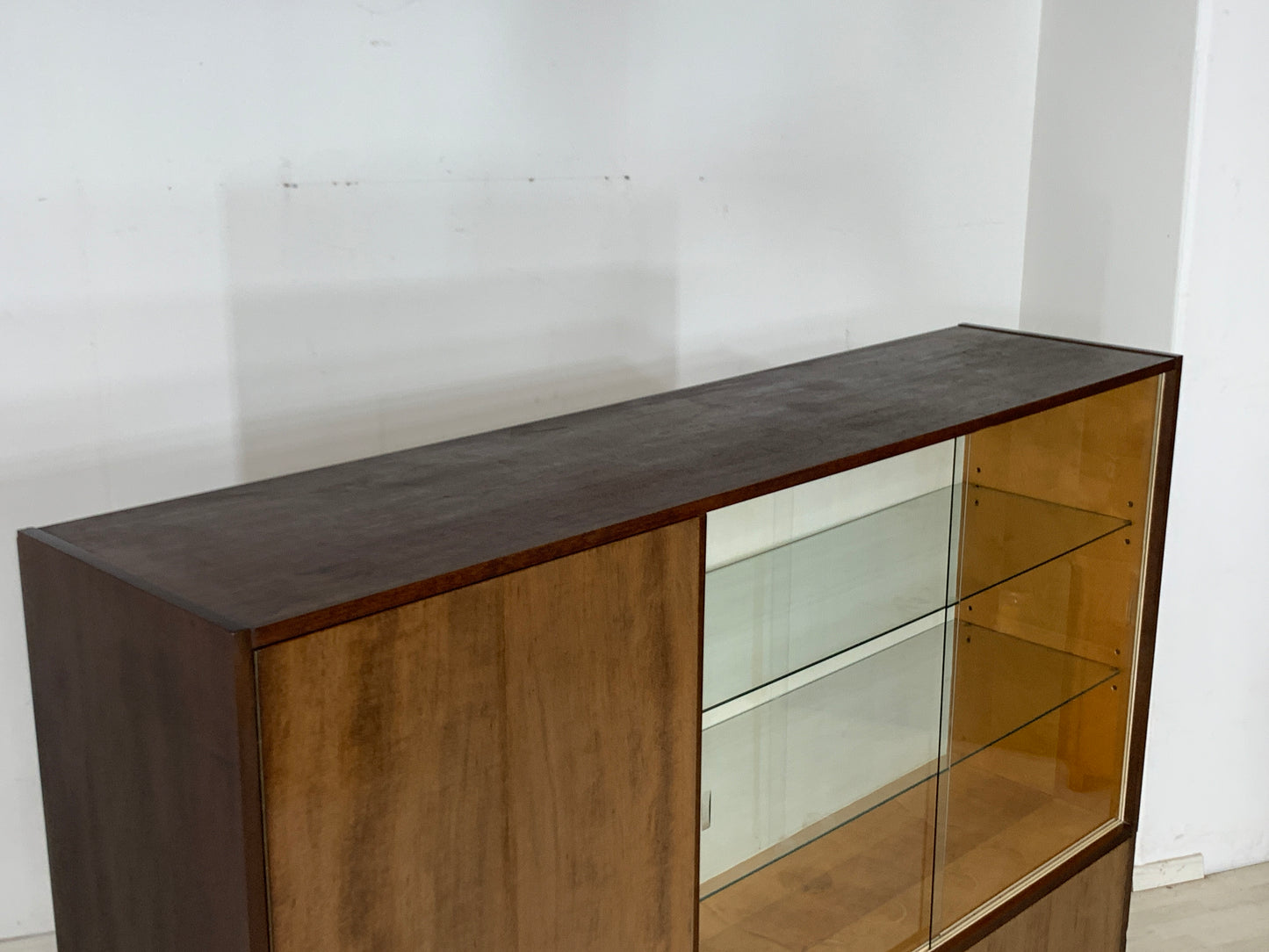 Mid Century Highboard Cabinet Buffet Living Room Cabinet Vintage